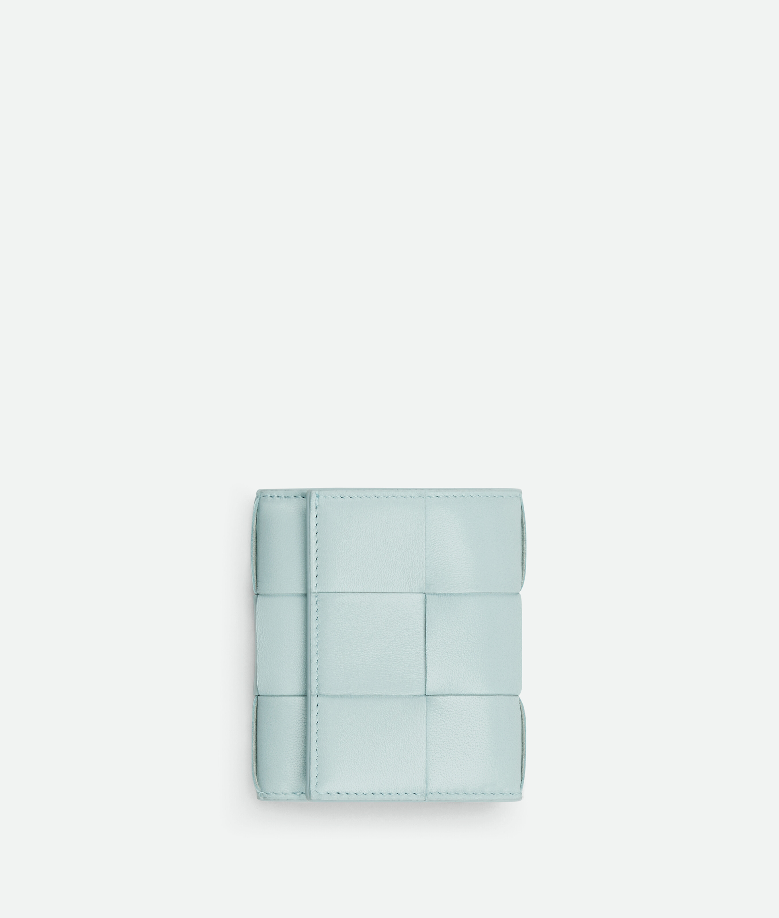 Bottega Veneta Small Cassette Tri-fold Zip Wallet In Blue