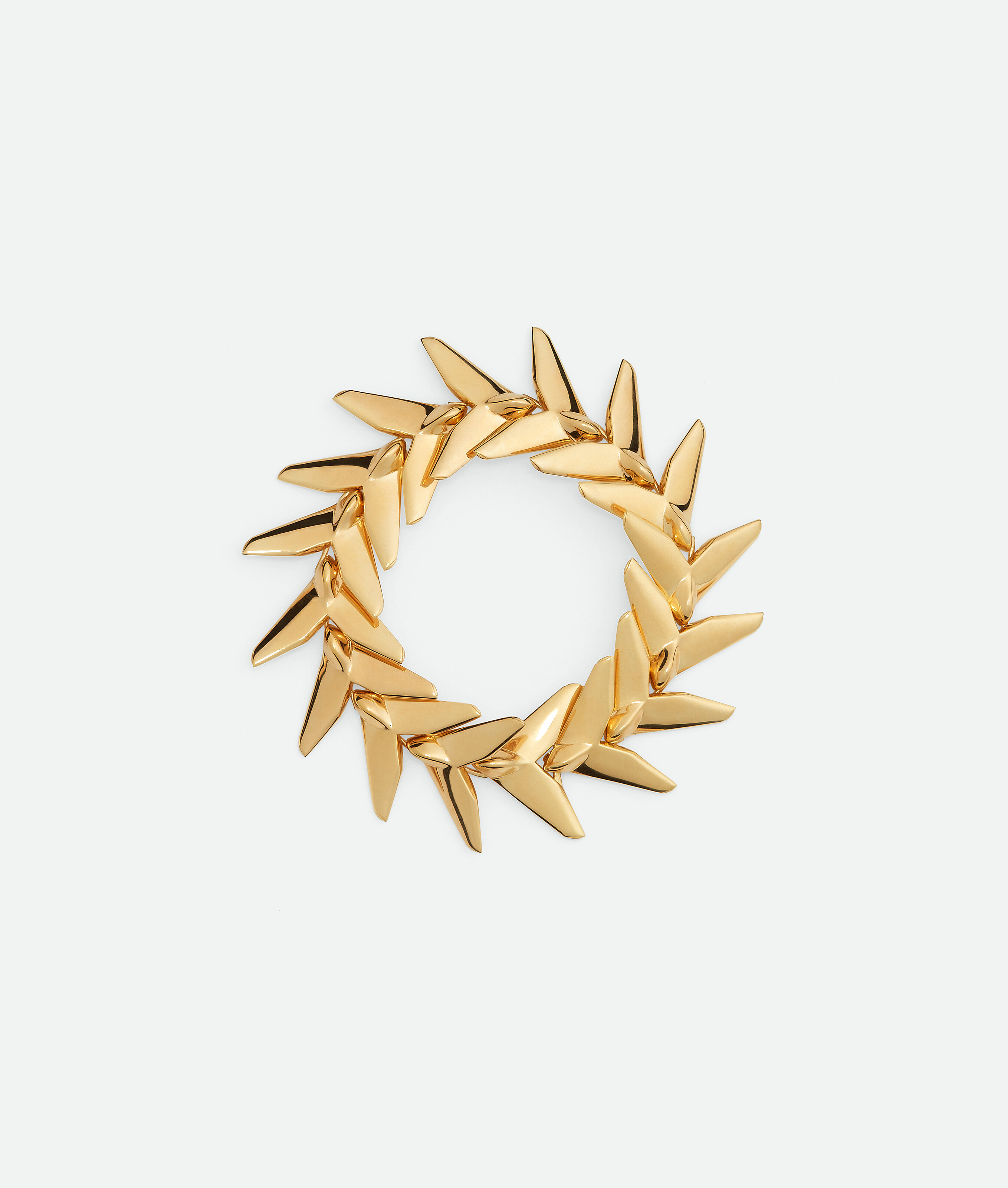 Shop Bottega Veneta Plane Bracelet In Yellow Gold