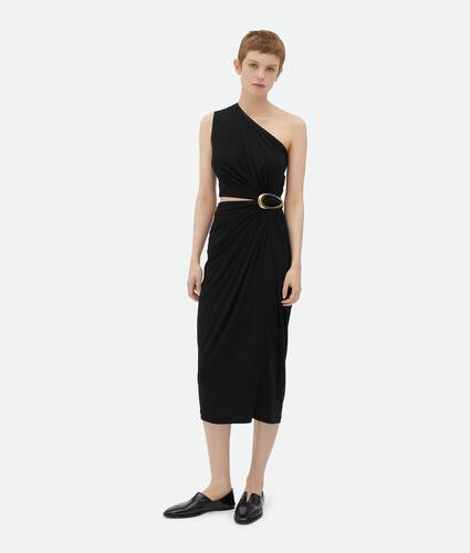 Display a large version of the product image 1 - Crepe Viscose Jersey Dress