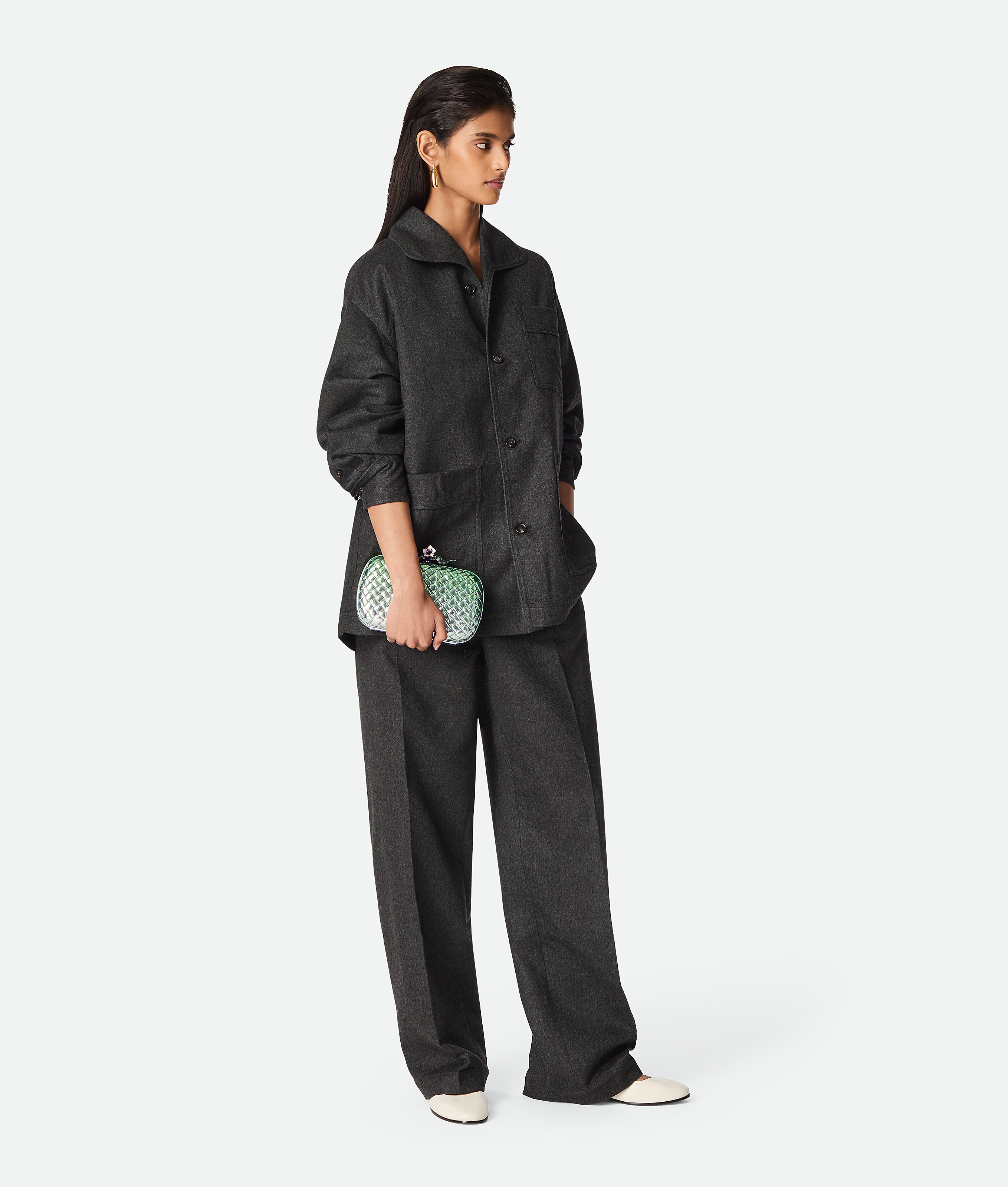 Bottega Veneta Knot In Fresh Mint/silver