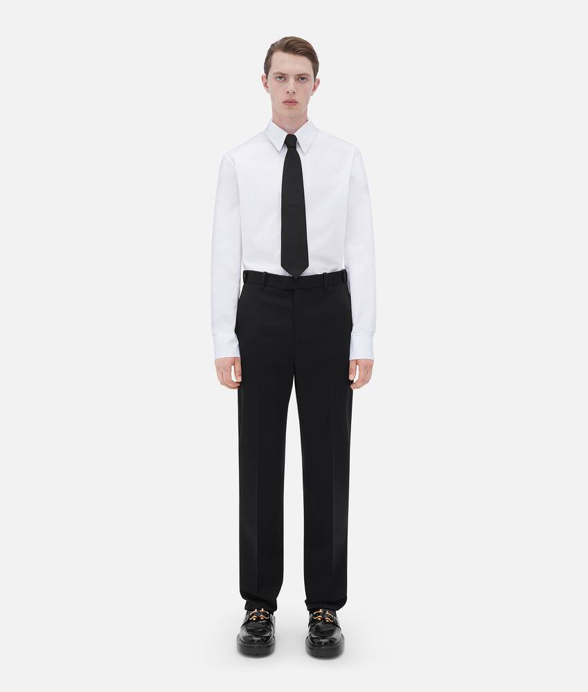 Display a large version of the product image 1 - Straight Leg Wool Gabardine Trousers
