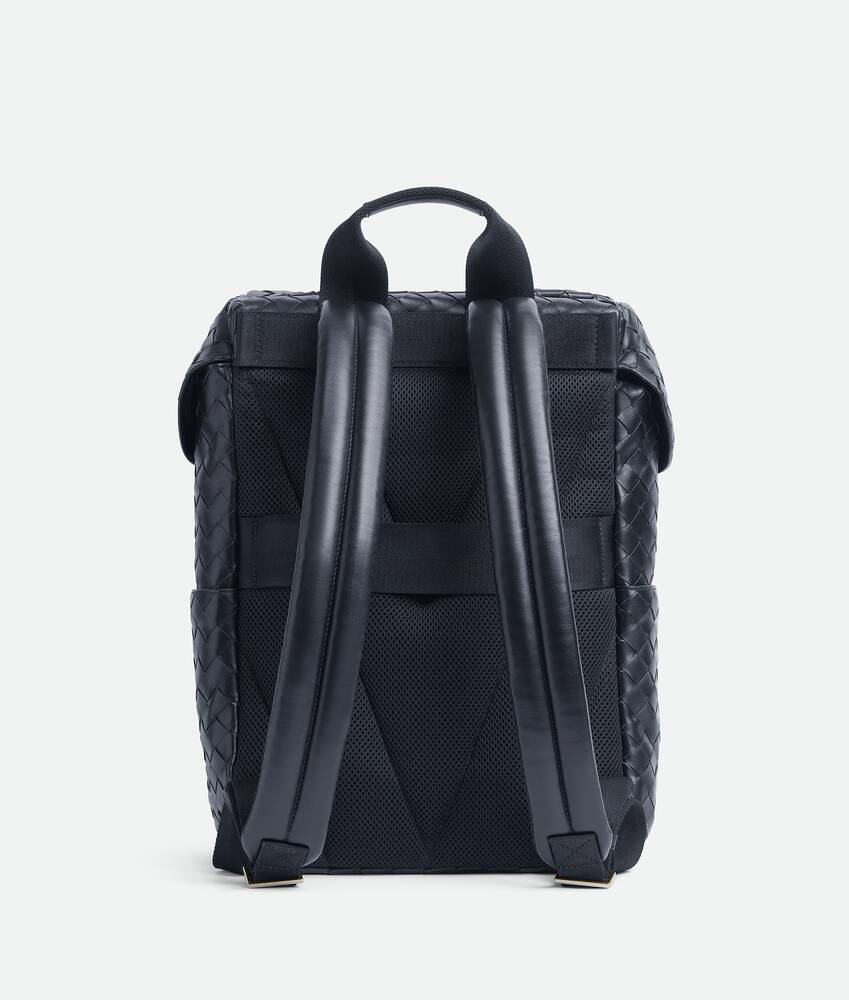 Bottega Veneta Men s Intrecciato Flap Backpack in Space. Shop online now