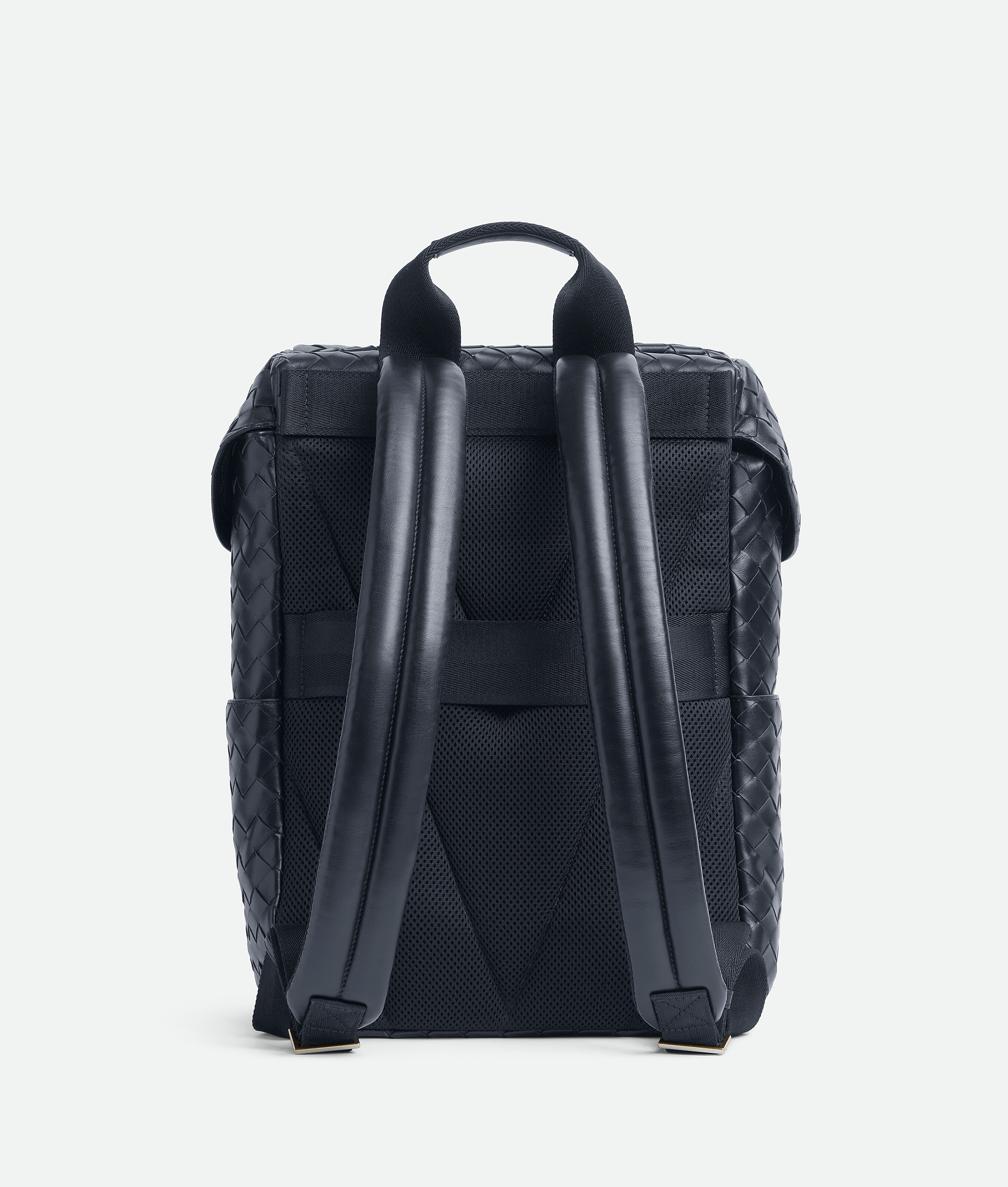 Shop Bottega Veneta Intrecciato Flap Backpack In Space