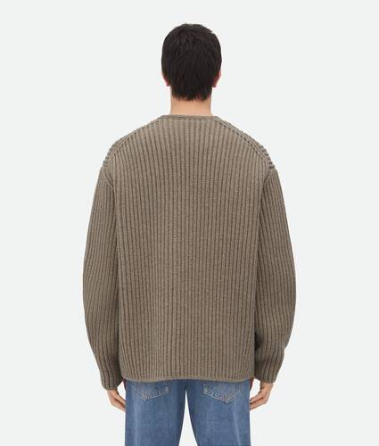 Wool And Cashmere English Rib Cardigan