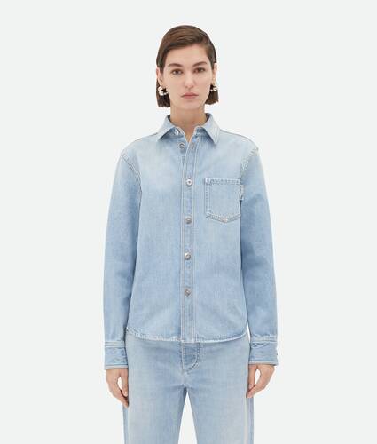 Light-Bleached Denim Shirt