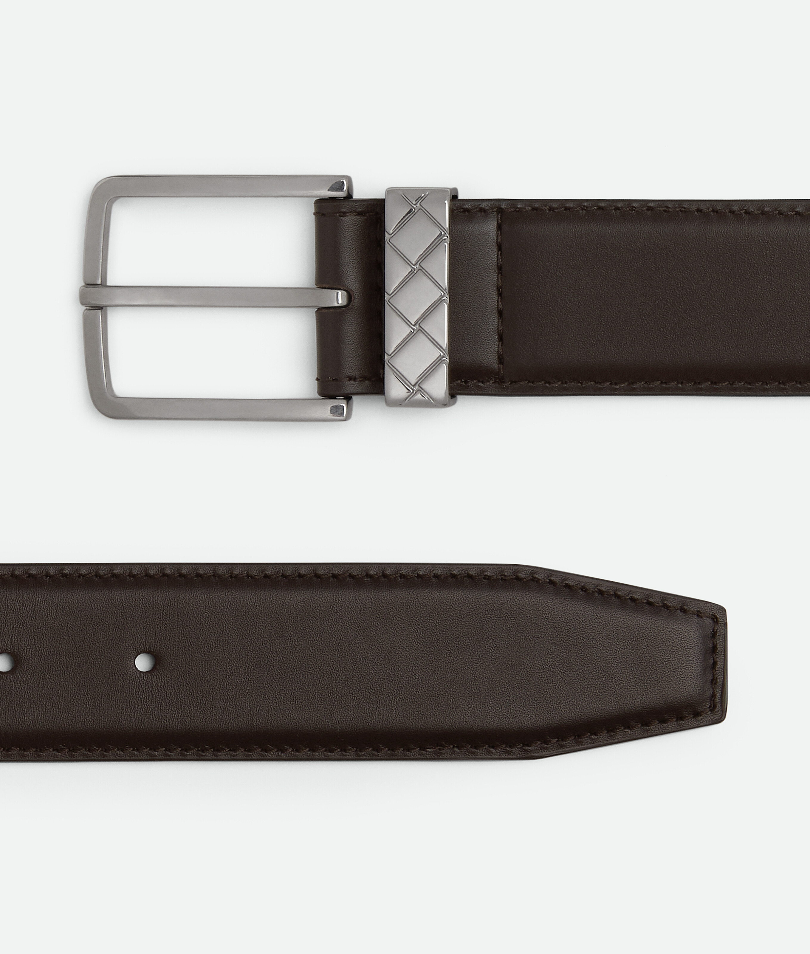 【BOTTEGA VENETA】Classic Intreccio Belt Fondant Bottega Veneta Intrecciato Belt in Fondant & Muse Brass | FWRD