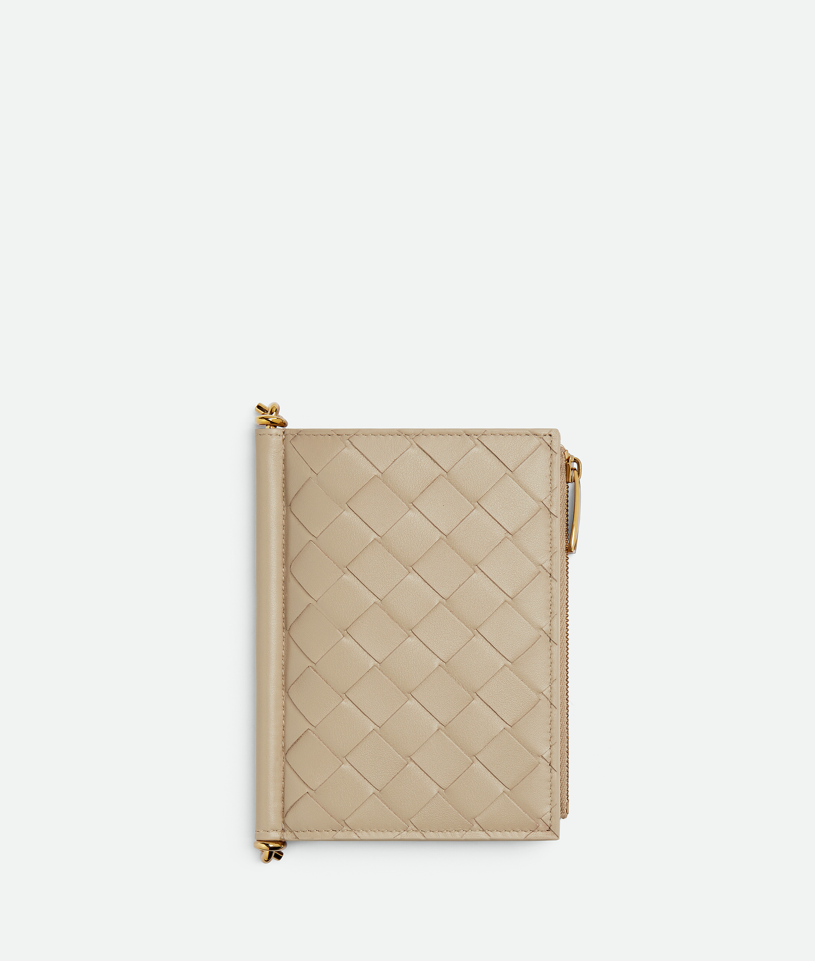 Bottega Veneta Solstice Medium Bi-fold Wallet - Ecru - Woman