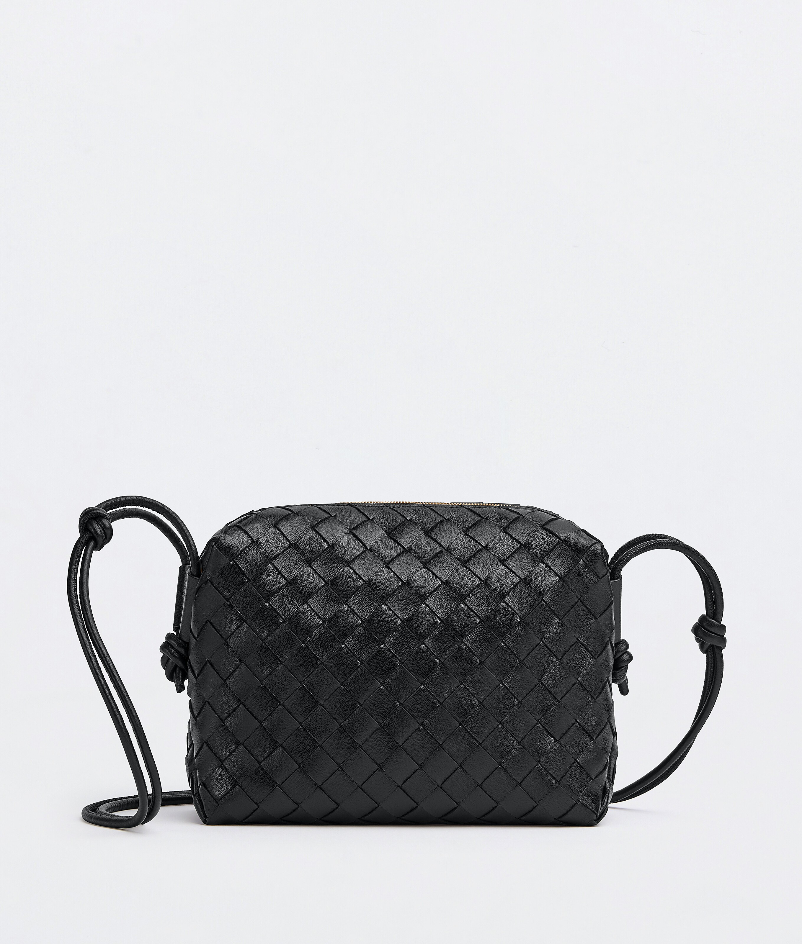 Shop Bottega Veneta Small Loop Camera Bag In Black
