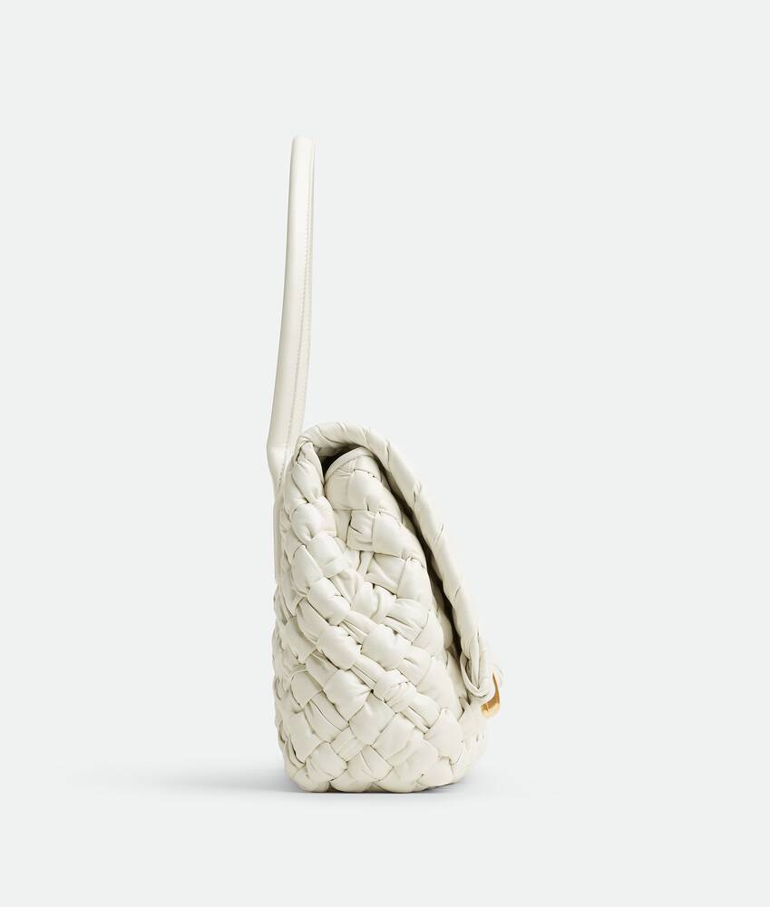Bottega Veneta® Medium Rumple Shoulder Bag in White. Shop online now.