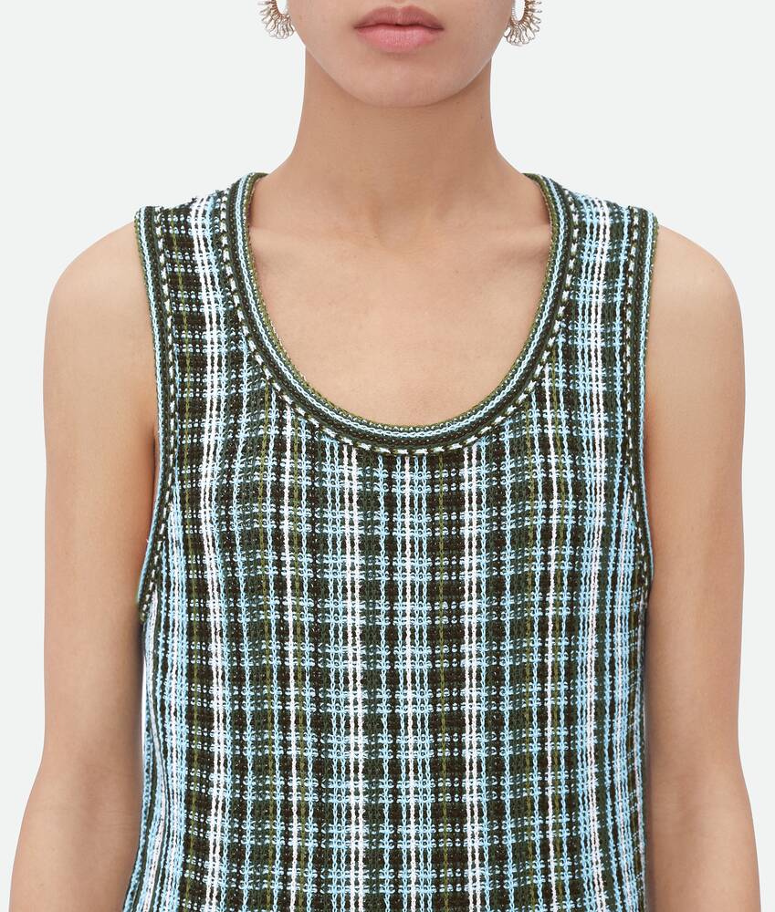 Display a large version of the product image 4 - Cotton Viscose Check Top
