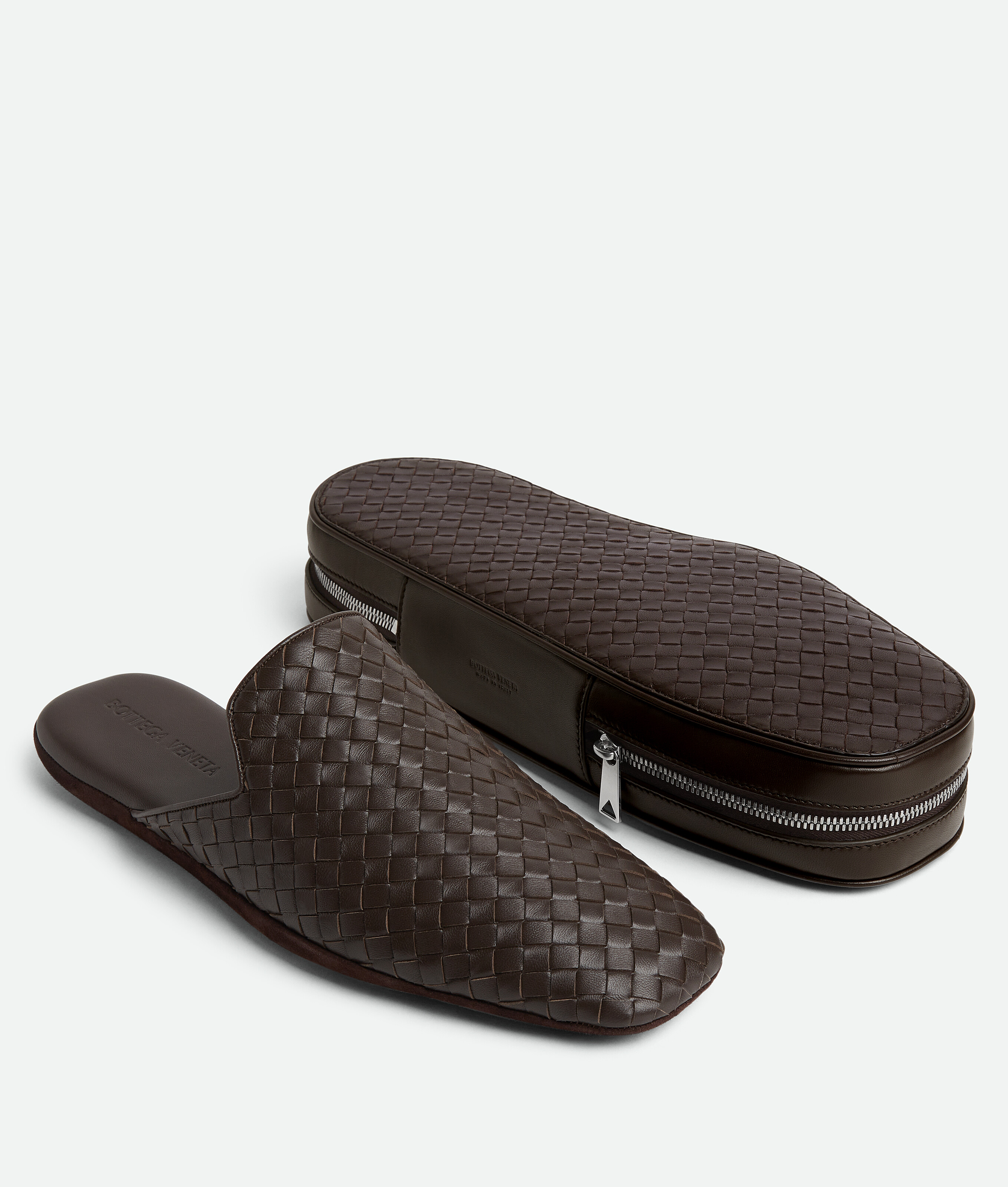 Bottega Veneta Palazzo Slipper With Travel Case