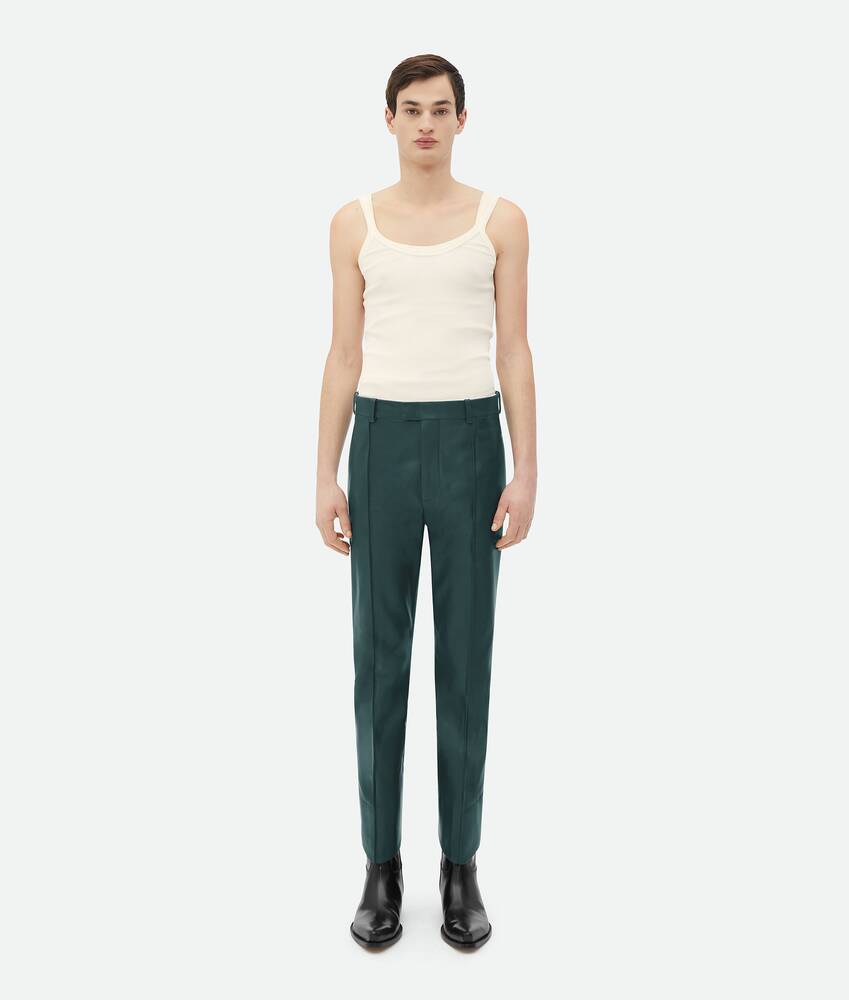Buy MID-WAIST FAUX LEATHER TROUSER for Women Online in India