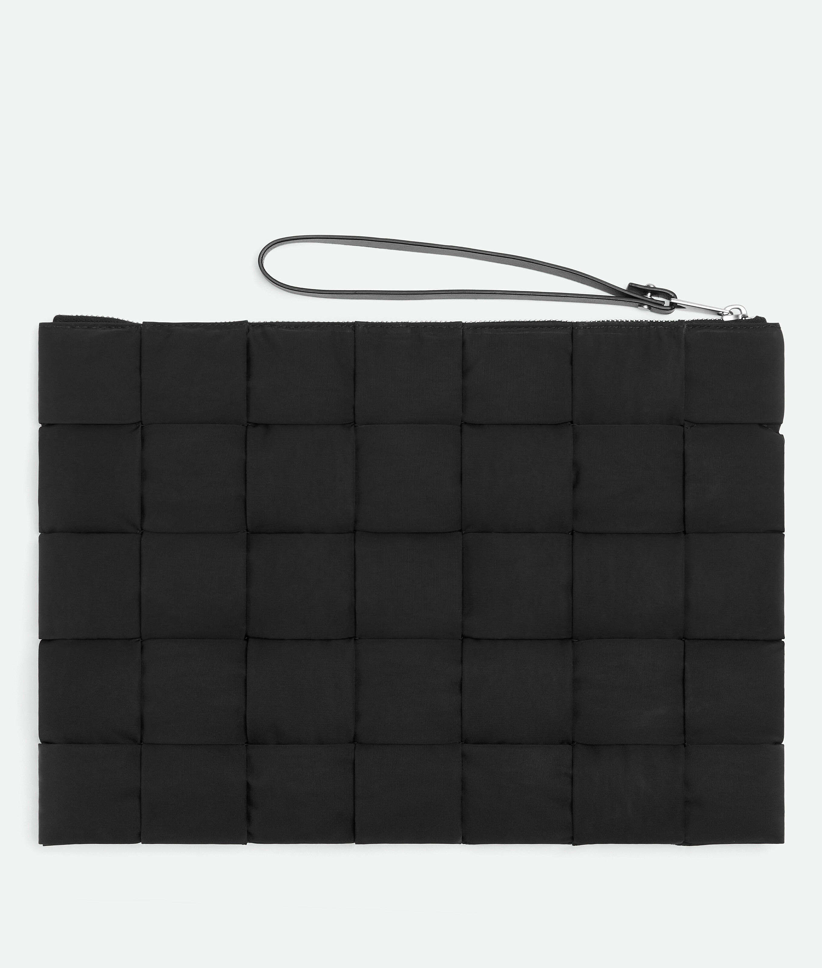 Shop Bottega Veneta Cassette Large Flat Pouch In Black