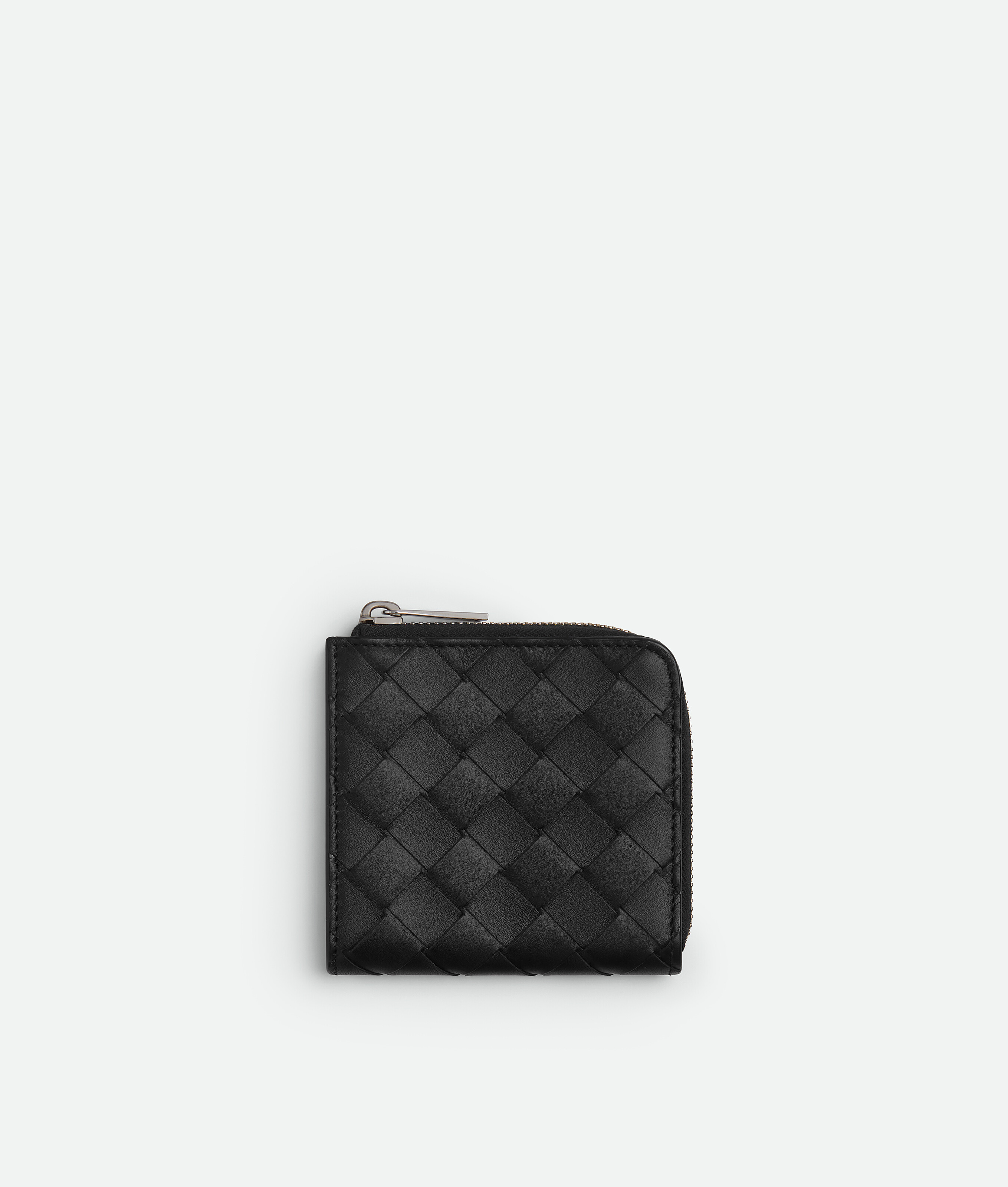 Intrecciato Square Zip Around Wallet