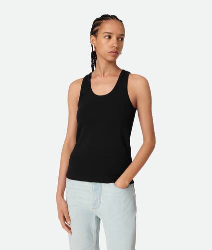 Stretch Rib Cotton Tank Top