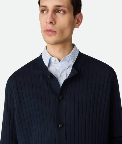 Wool Rib Cardigan