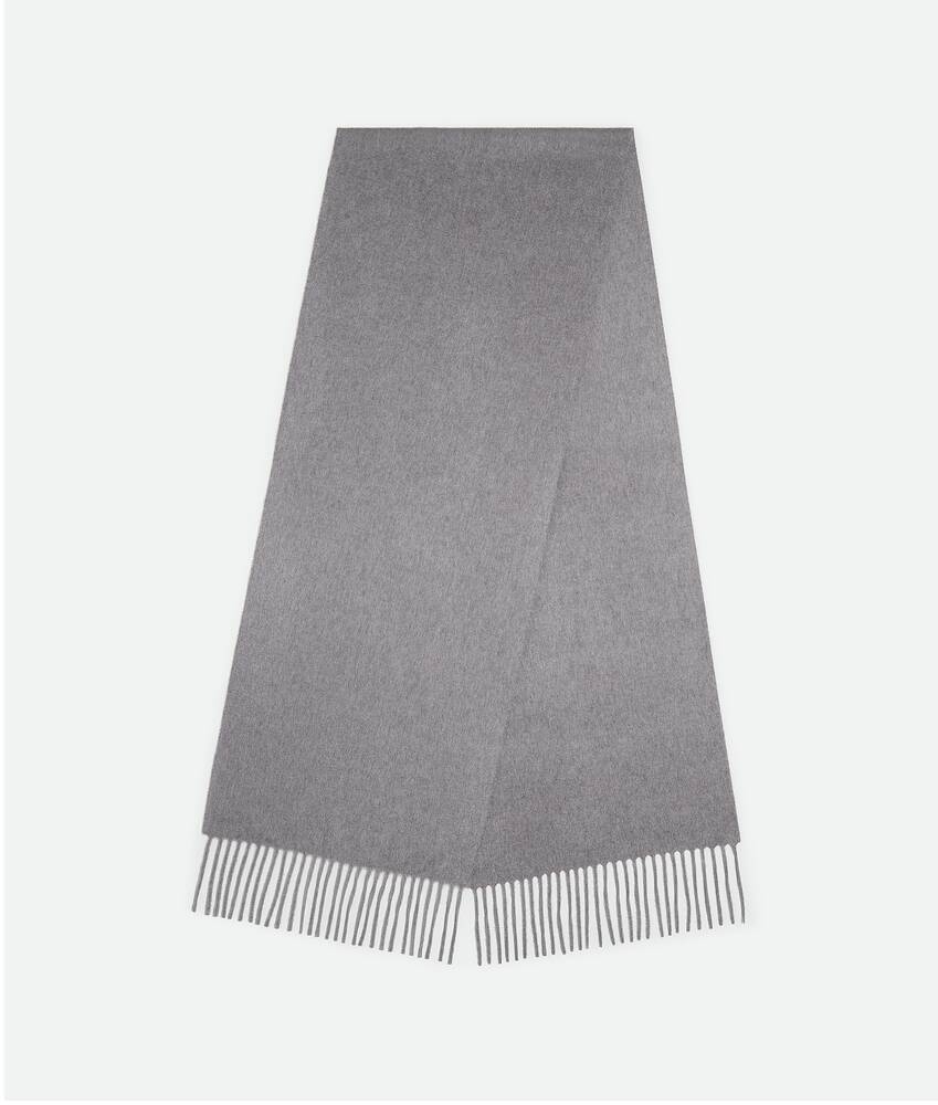 Display a large version of the product image 2 - Cashmere Scarf With Bottega Leather Patch