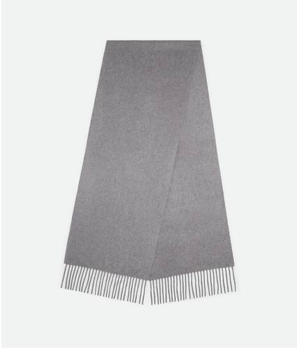 Cashmere Scarf With Bottega Leather Patch