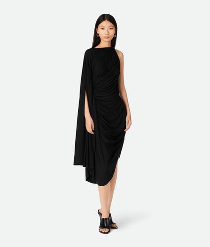 Robe drapée en jersey de viscose