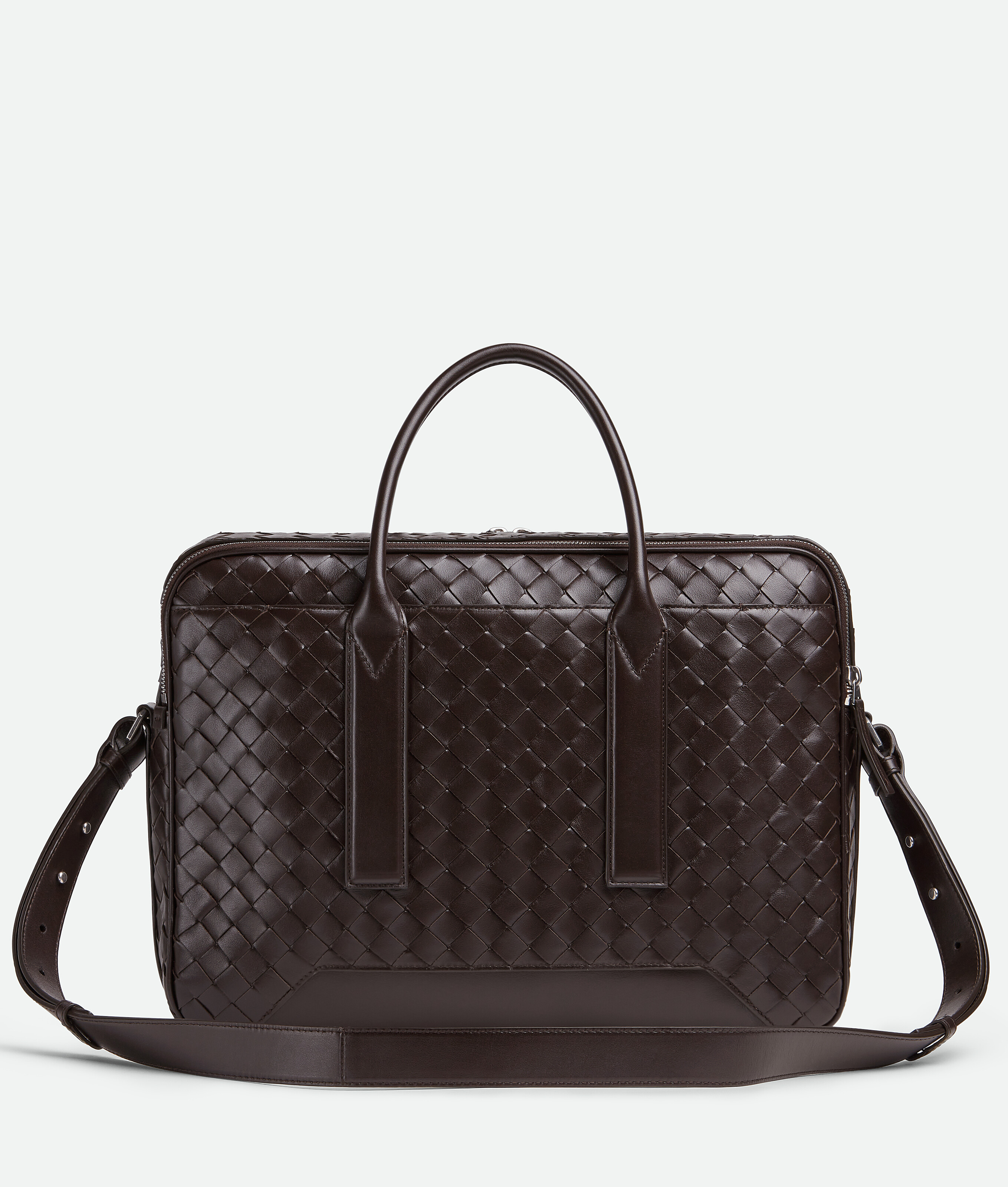 Bottega Veneta Getaway Large Briefcase In Brown