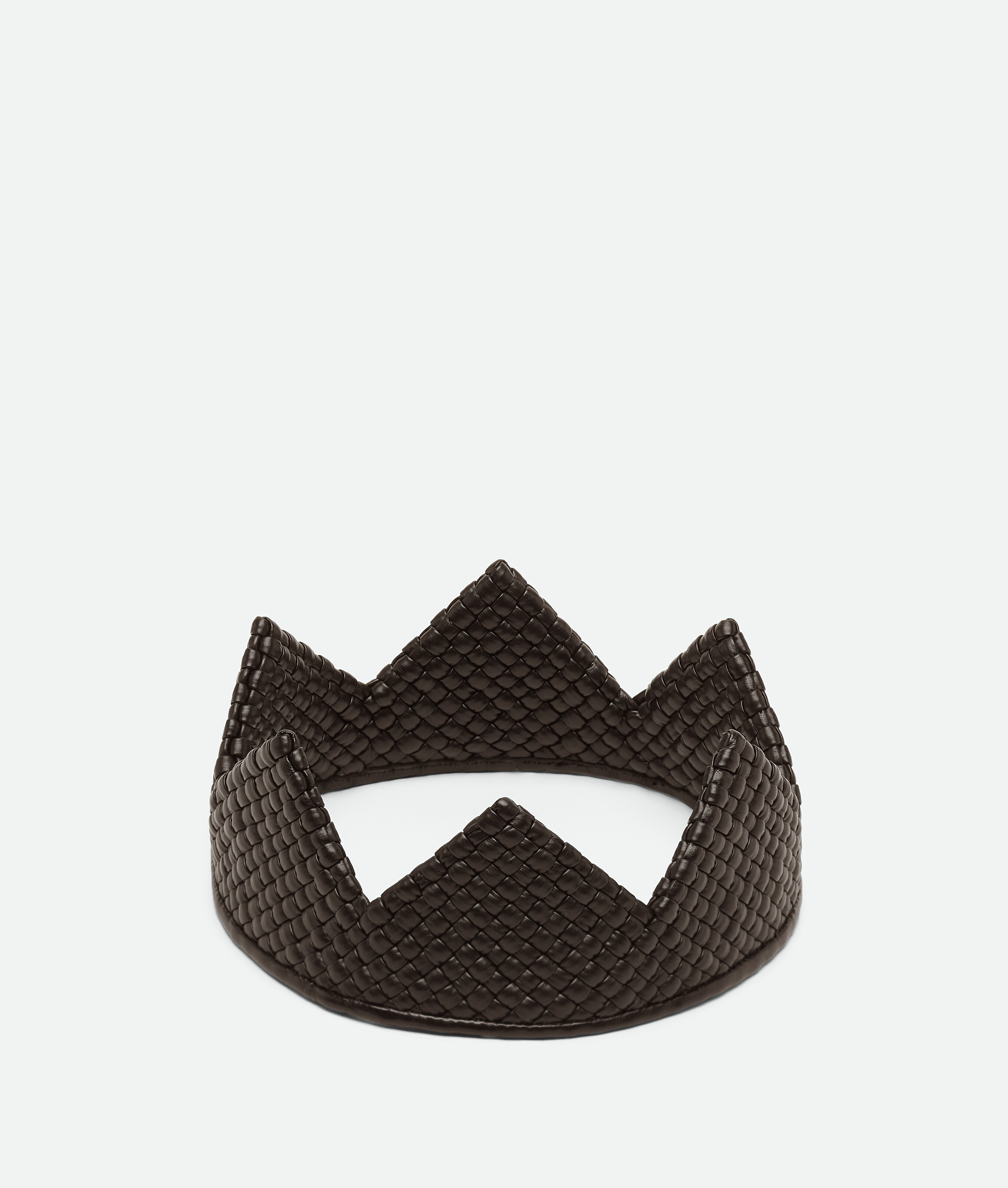 Bottega Veneta Intreccio Head Crown In Black