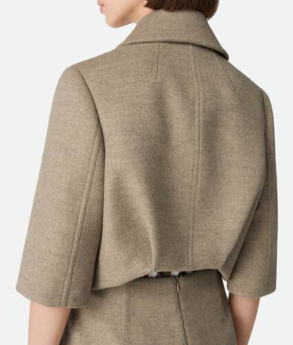 Wool And Cashmere Cropped Jacket