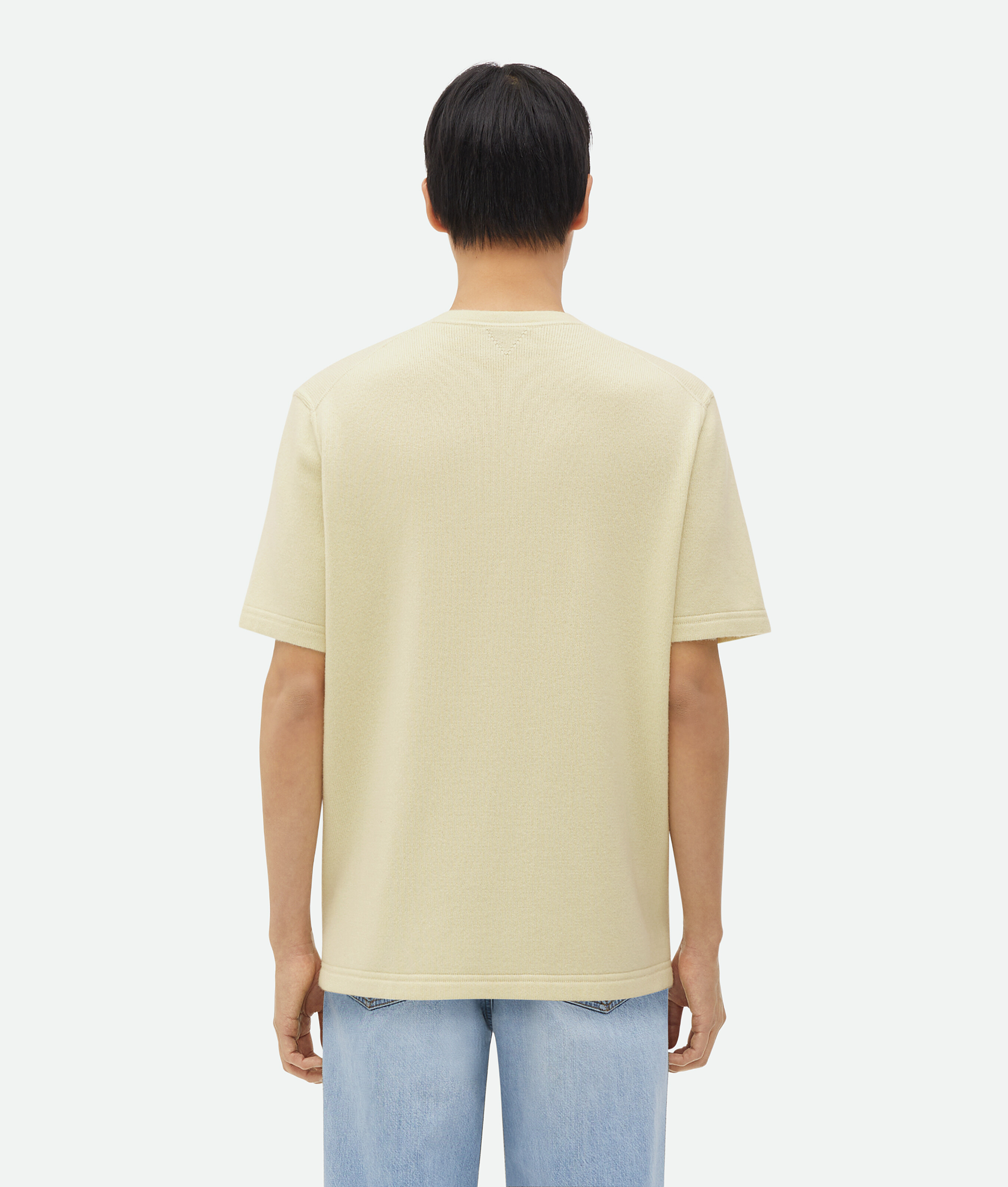 Bottega Veneta Relaxed Fit Cashmere T-shirt In White