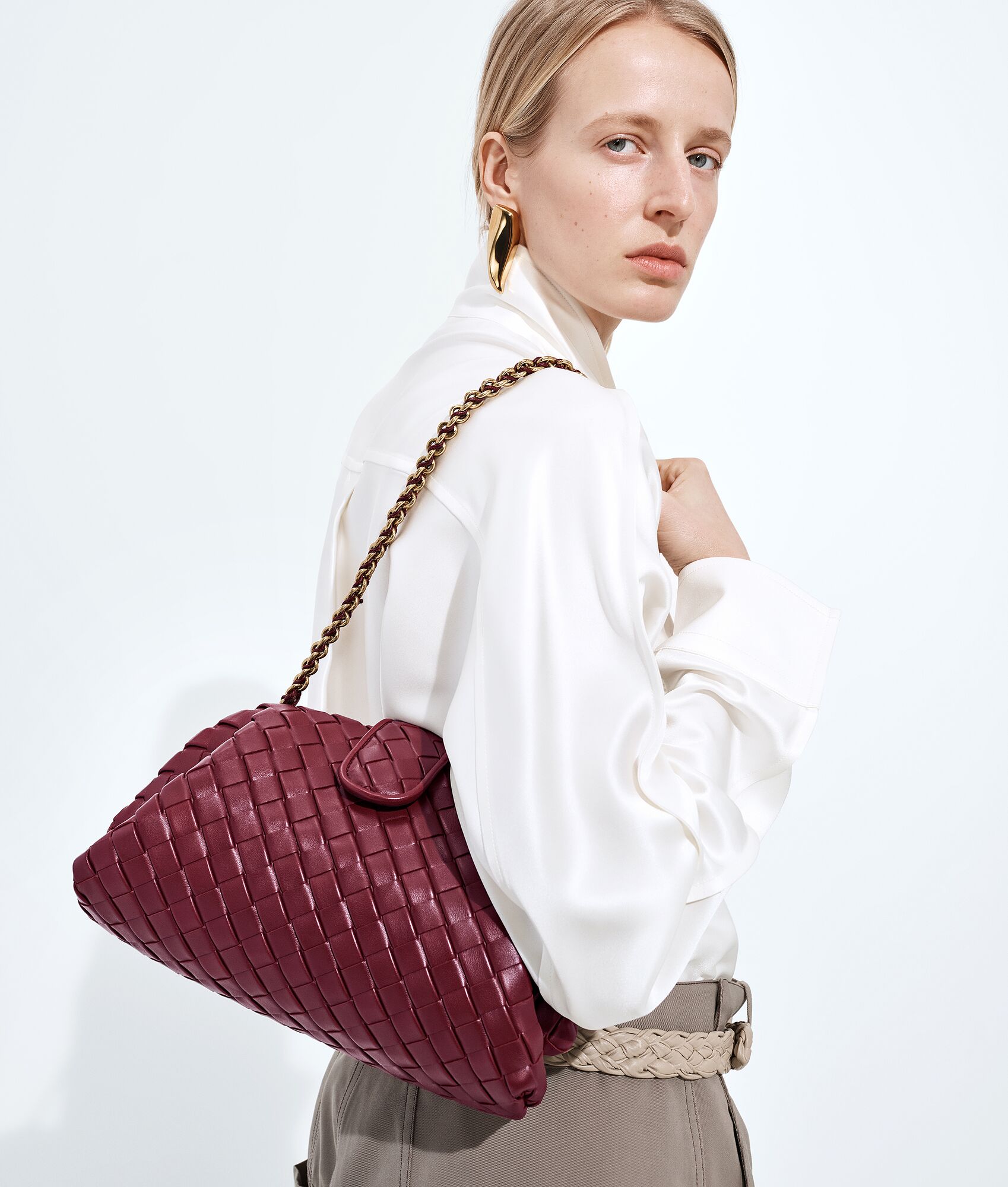 Teen Lauren 1980 With Chain 31.5 Chocolate Leather Ghw
