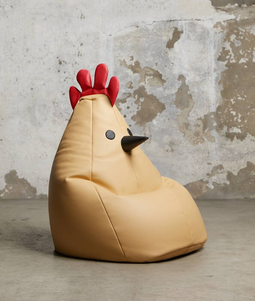 Mostrar una versión grande de la imagen del producto 1 - Puf pequeño con diseño de pollo