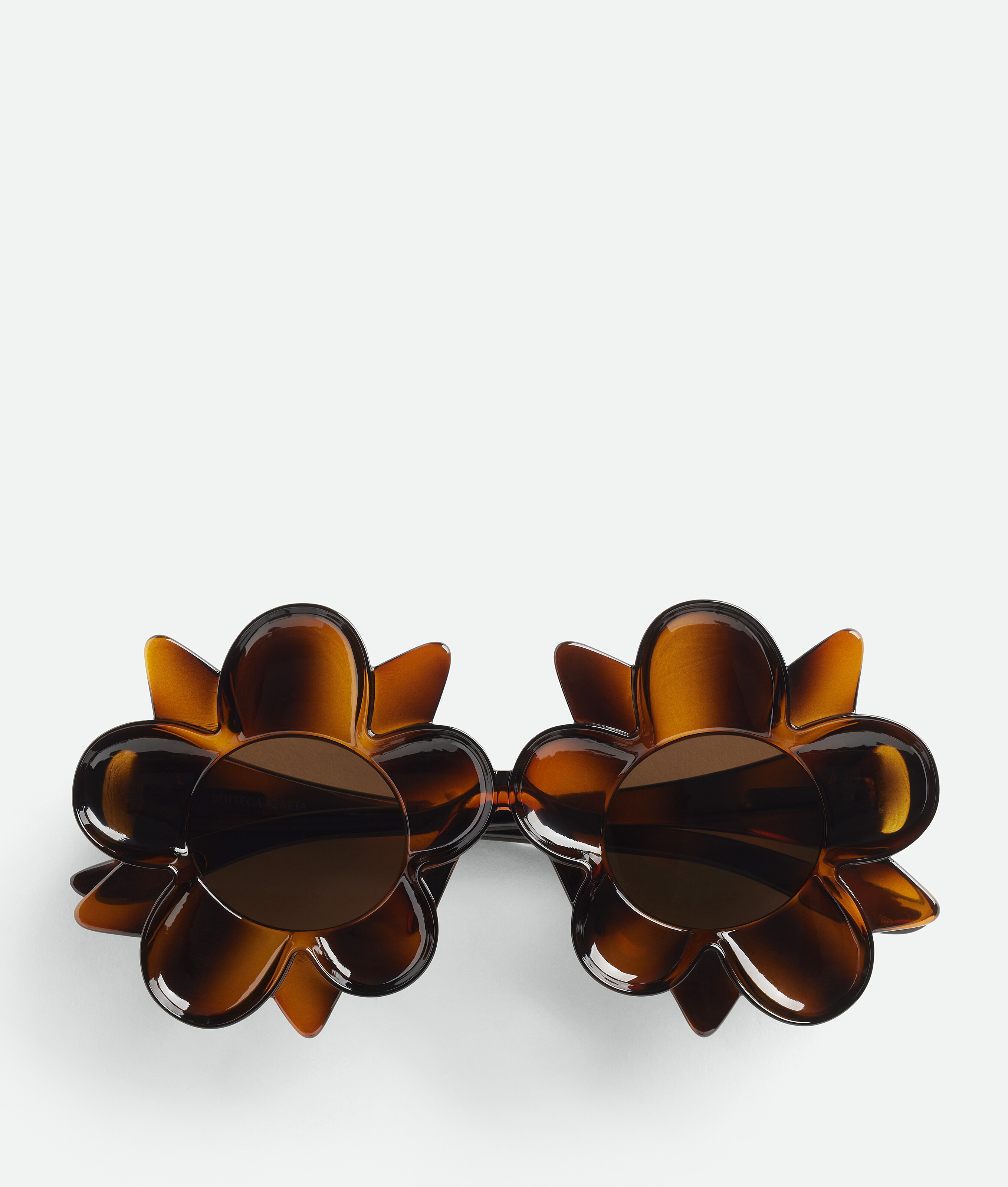 Bottega Veneta Peggy Flower Sunglasses - Havana/brown - Unisex