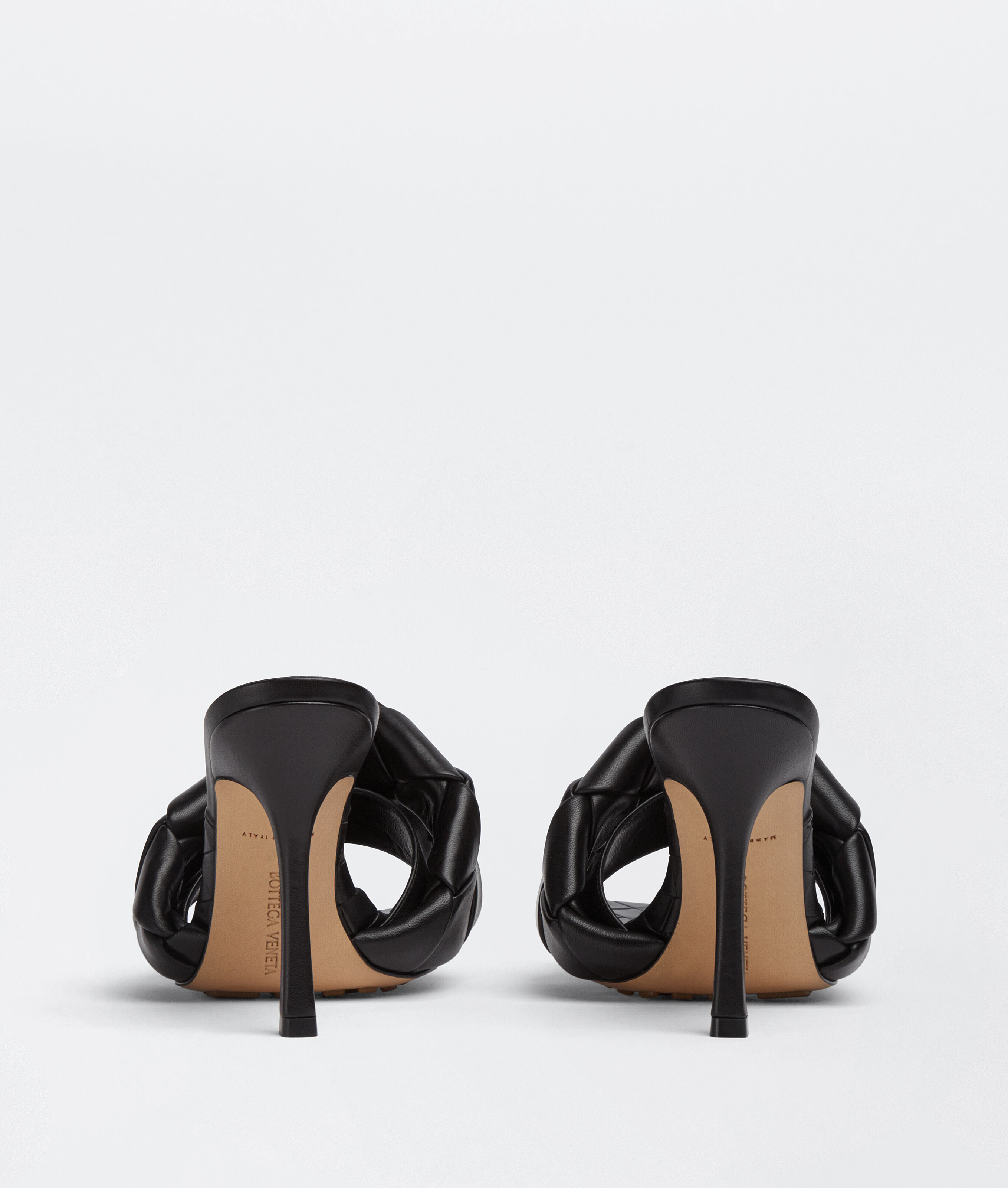 Shop Bottega Veneta Lido Mule In Noir