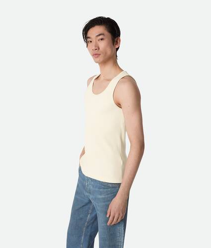 Compact Cotton Rib Jersey Tank Top