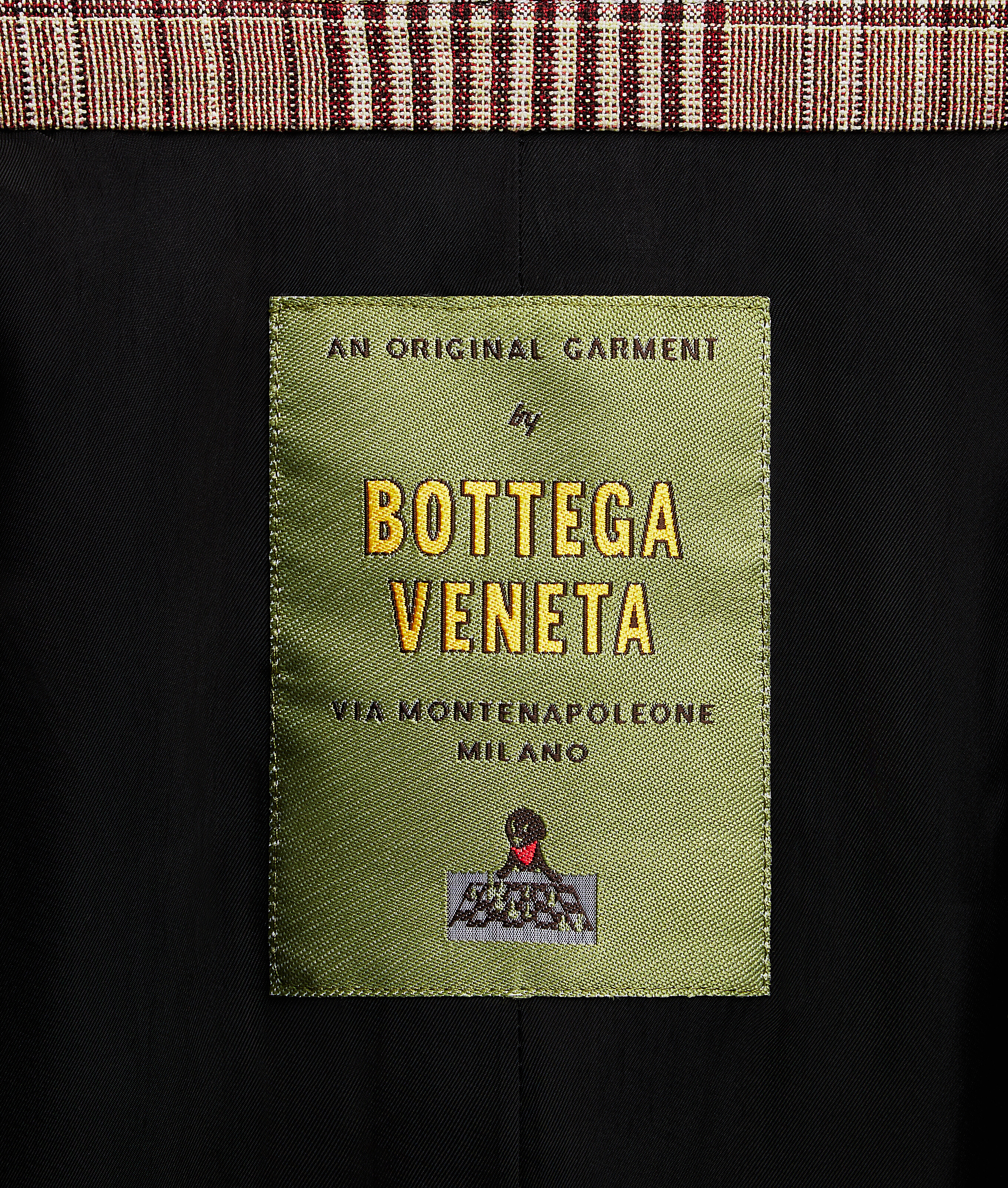 Shop Bottega Veneta Double Cotton Check Jacket In Brown