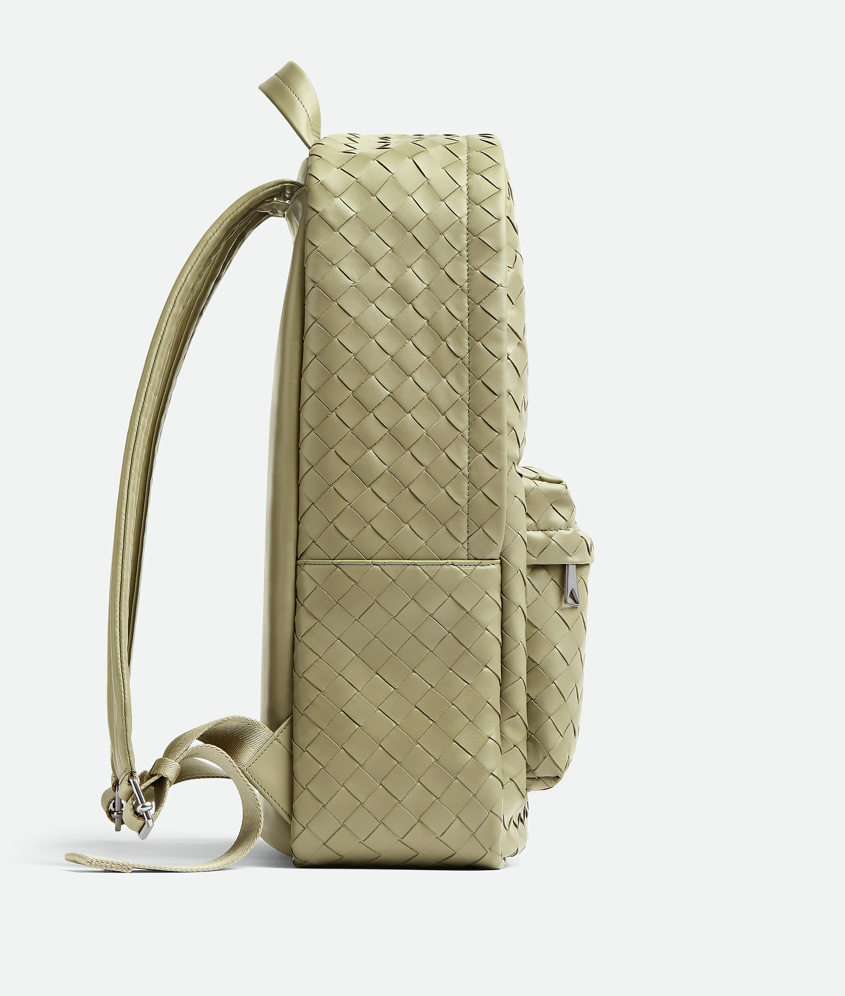 Shop Bottega Veneta Medium Intrecciato Backpack In Travertine