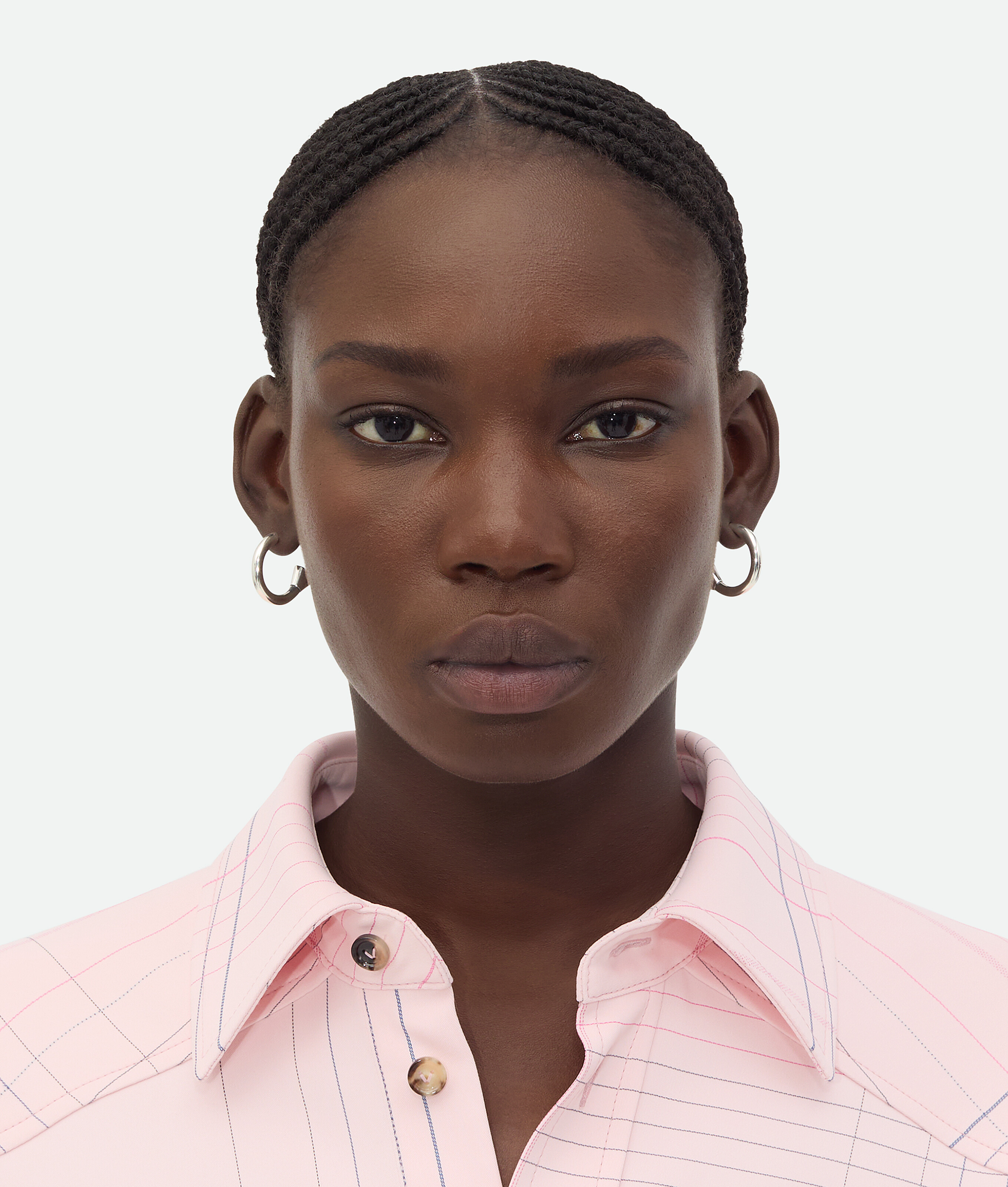 Bottega Veneta Ellipse Hoop Earrings - Silver - Woman