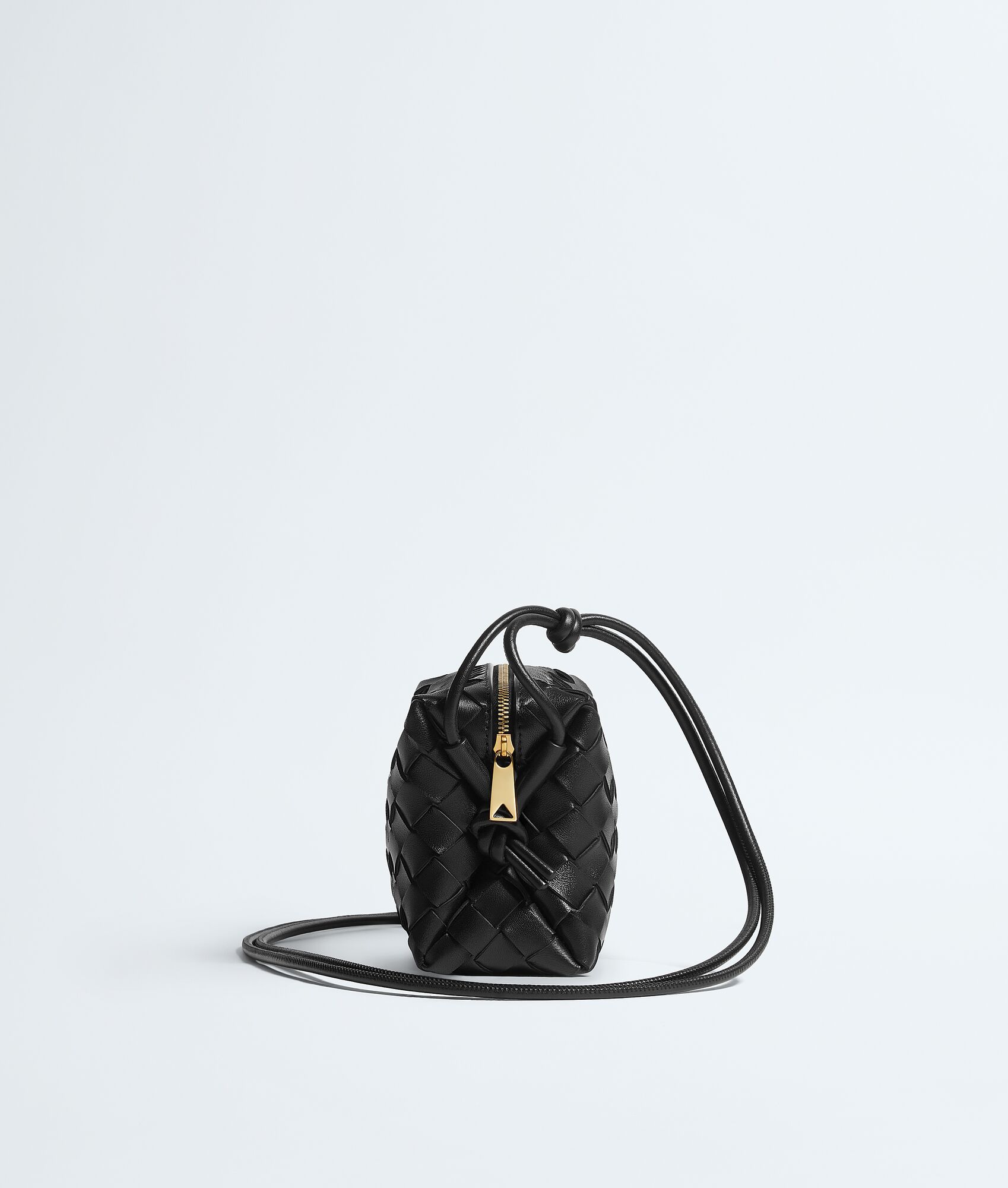 Women's Mini Loop Camera Bag in Black | Bottega Veneta GB