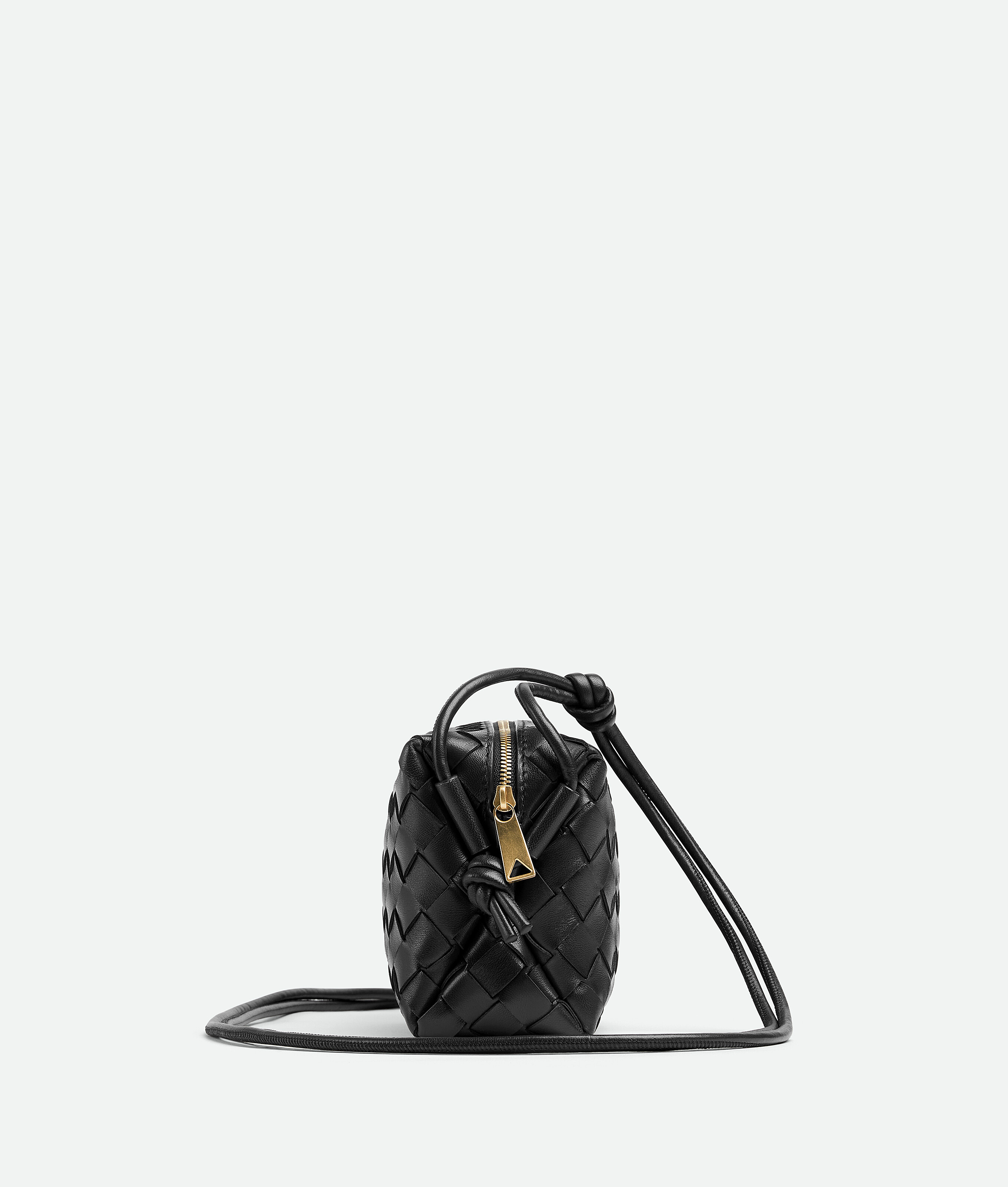 Bottega Veneta Mini Loop Camera Bag In Black