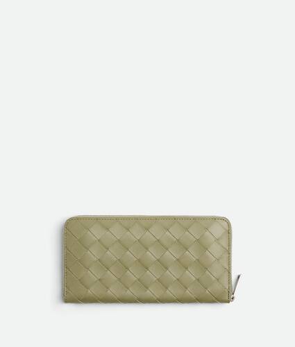 Intrecciato Zip Around Wallet