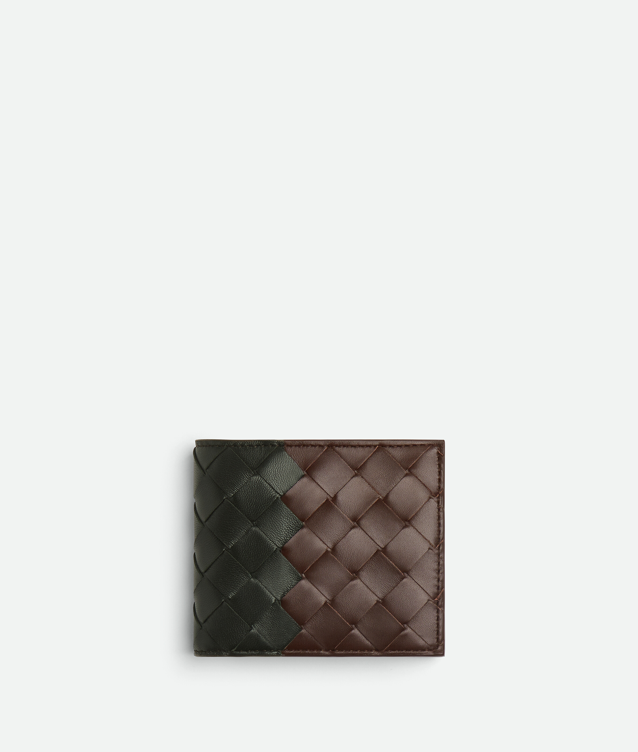 Bottega Veneta Intrecciato Bi-fold Wallet With Coin Purse In Brown