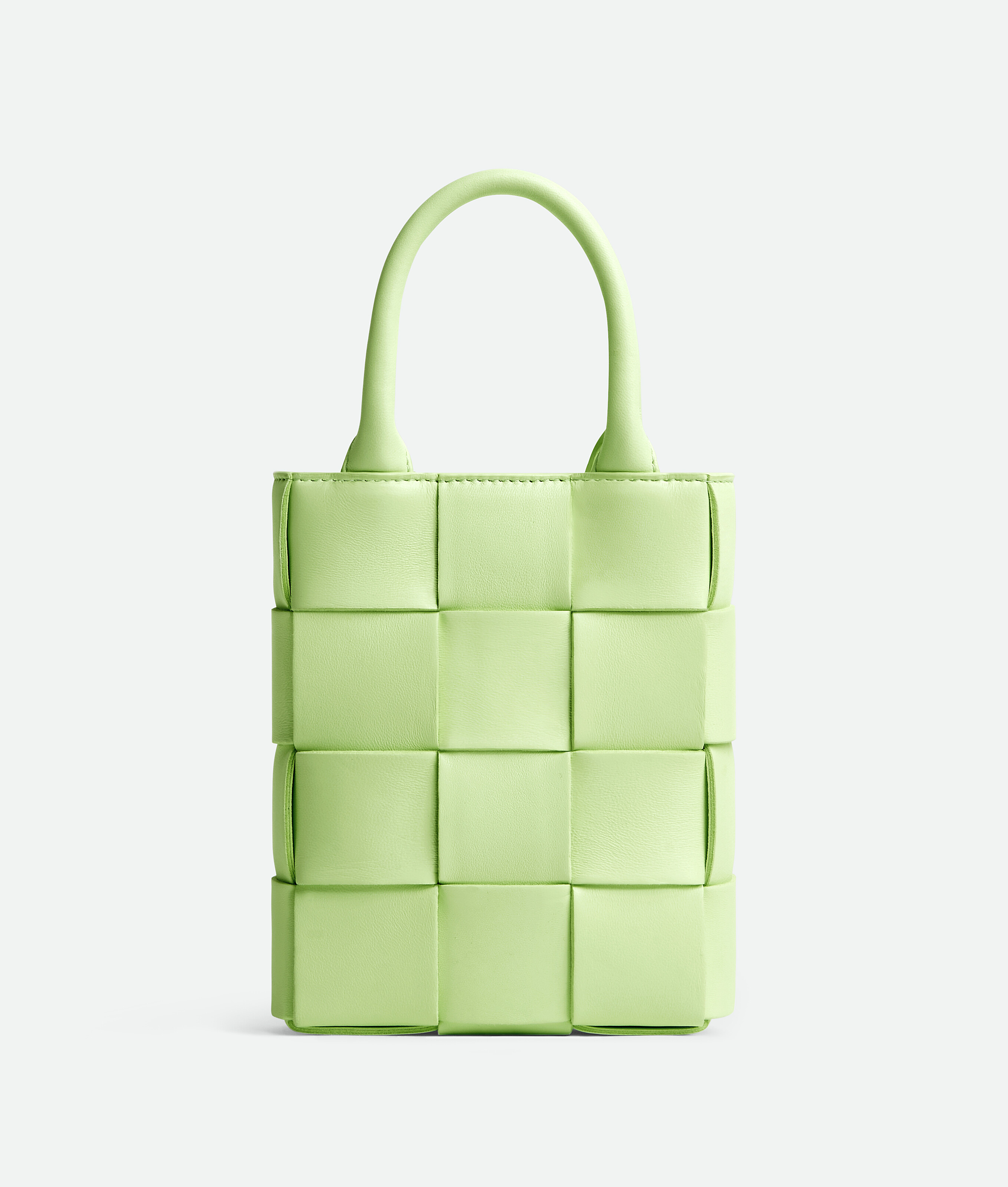 Bottega Veneta Mini Cassette Tote Bag - Green - Woman - Lambskin