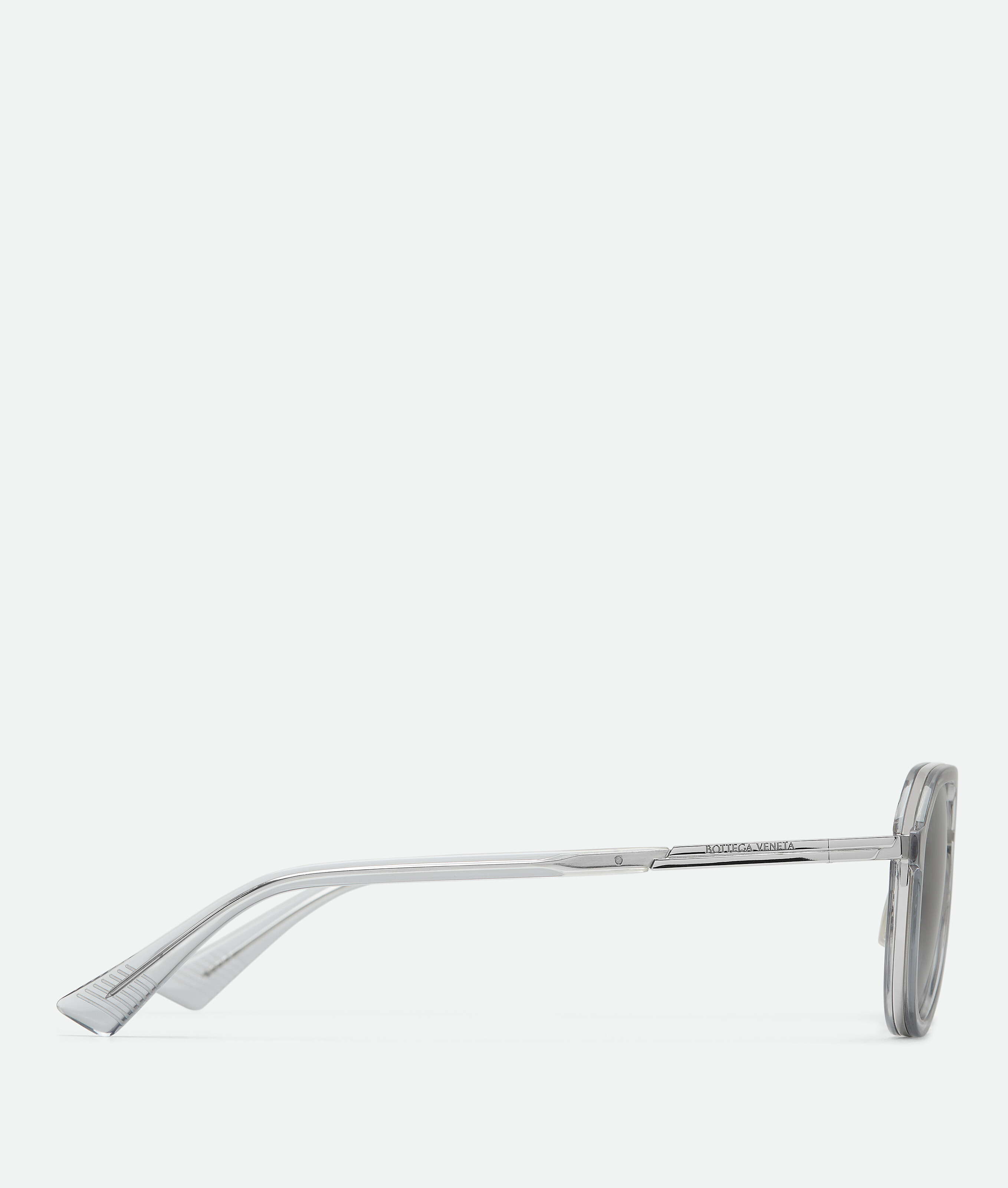 Bottega Veneta Forte Aviator Sonnenbrille In Lightblue/grey