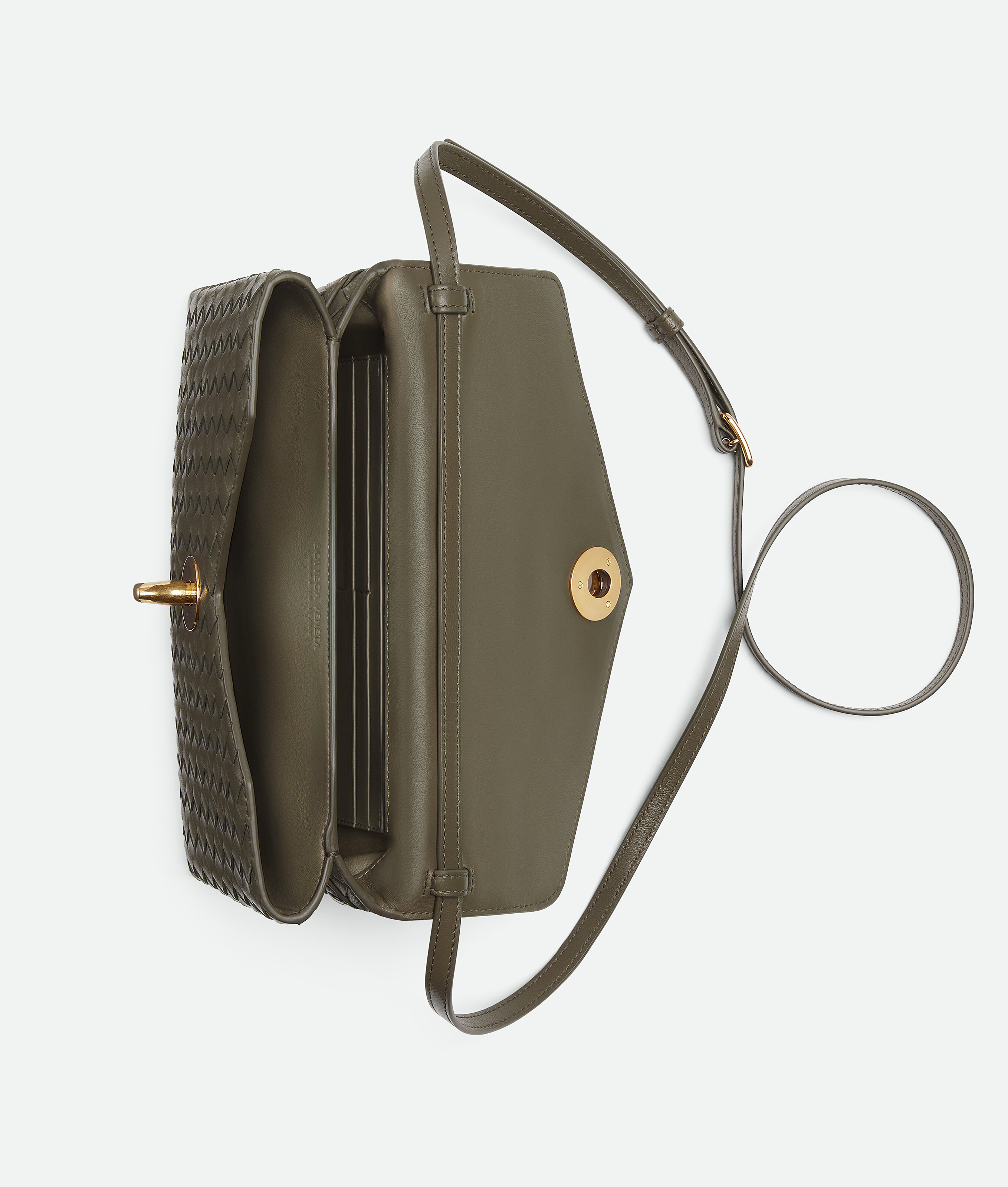 Bottega Veneta Women Knot Lock Cypress Coloured Bag