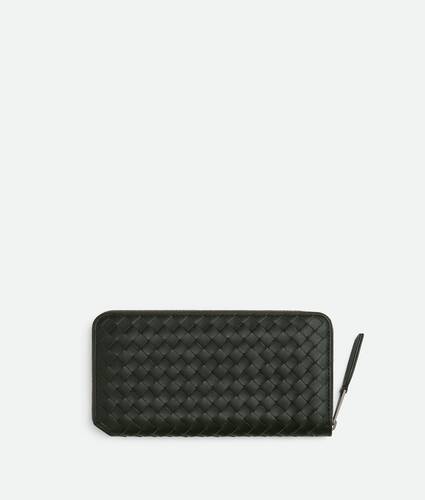 Intrecciato Piccolo Zip Around Wallet