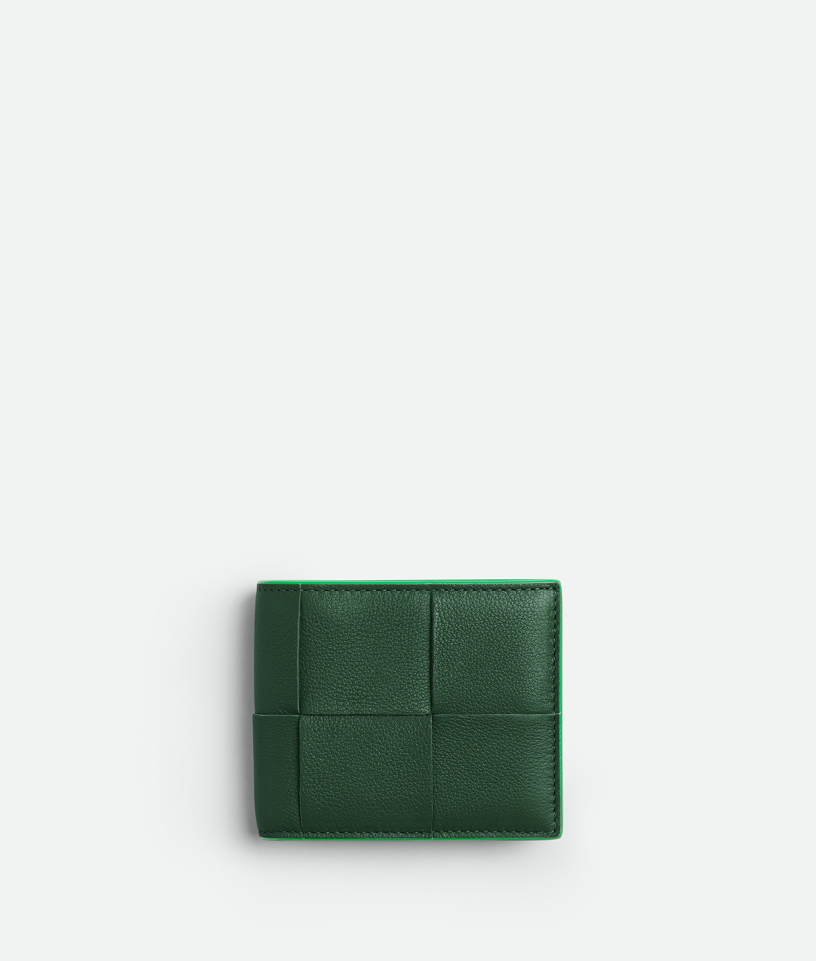 Bottega Veneta Bottega  Veneta Cassette Bi-fold Wallet With Coin Purse In Green
