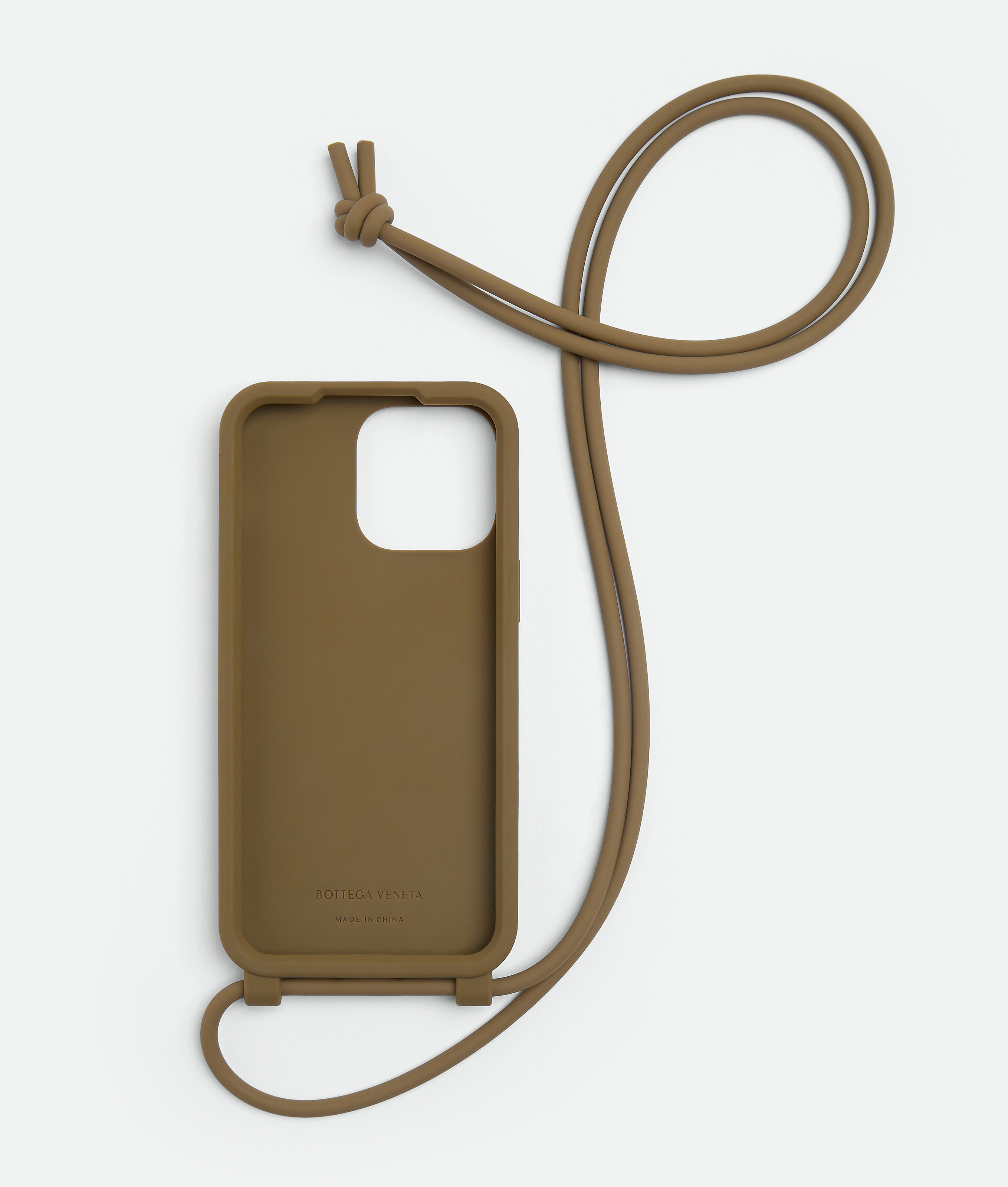Shop Bottega Veneta Iphone 14 Pro Max Case On Strap In Brown