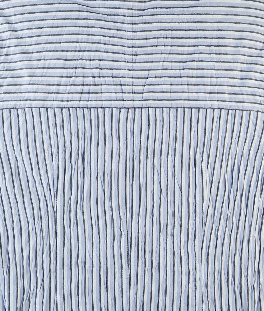 Display a large version of the product image 6 - Striped Technical Viscose Crinkled Dress 