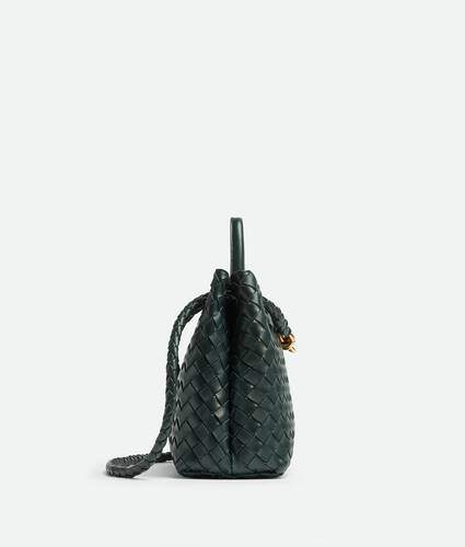 Bottega Veneta® Women's Mini Andiamo Cross-Body Bag in Fondant