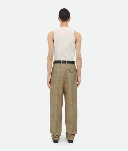 Prince Of Wales Wool Trousers