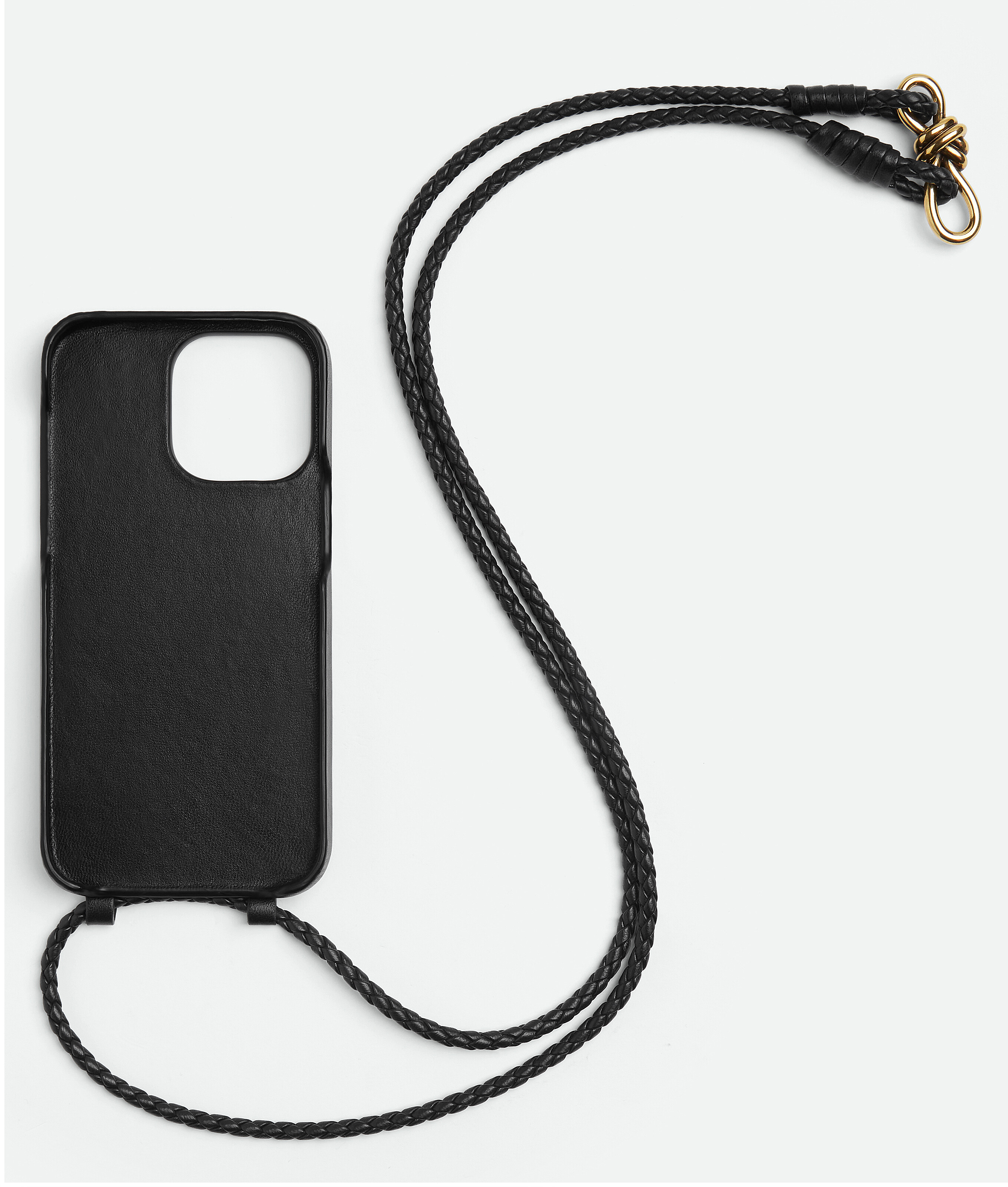 Shop Bottega Veneta Iphone 14 Pro Max Andiamo Case In Black