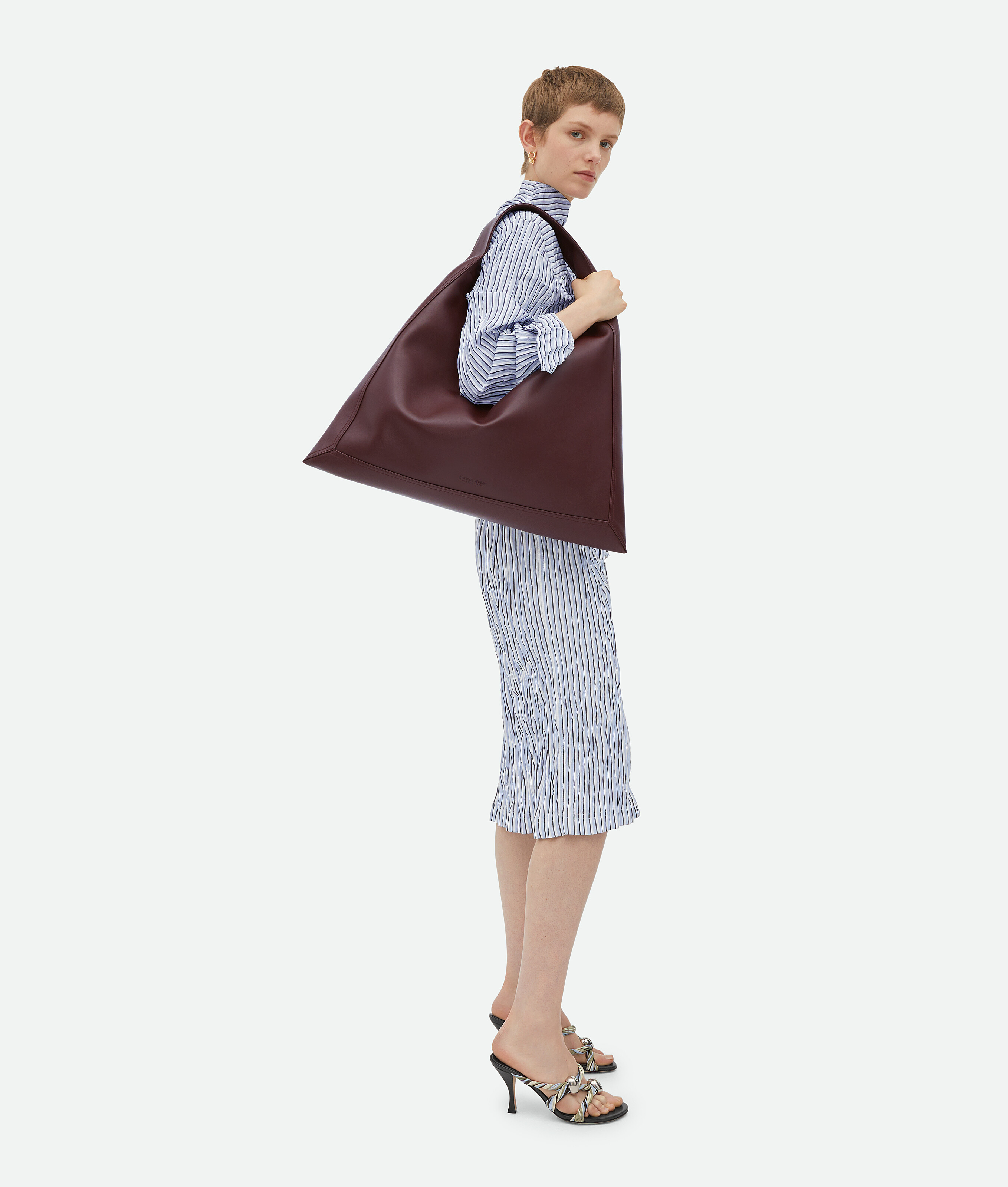 Bottega Veneta Large Hop In Madder Brown